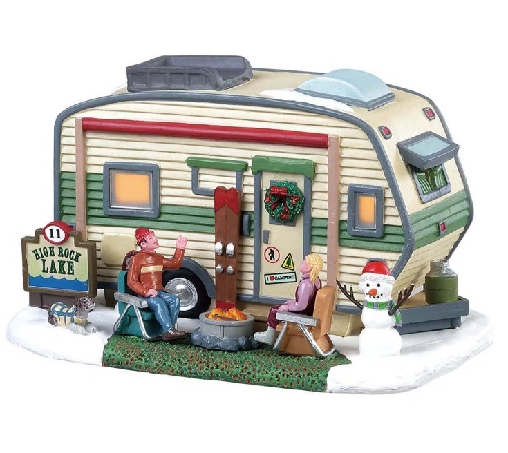 Lemax High Rock Lake Trailer -Holiday Village Lighted Camper –