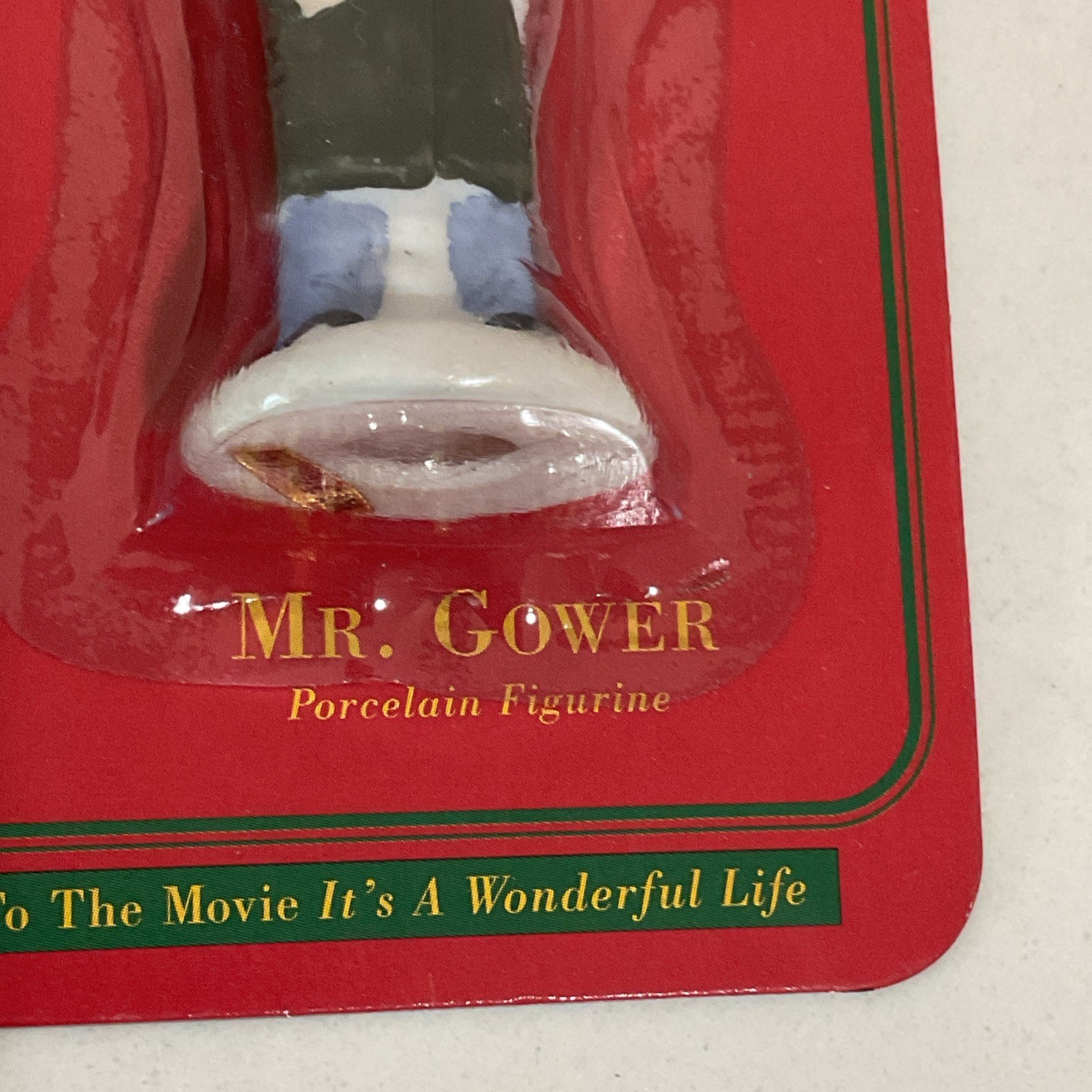 1995 It’s A Wonderful Life Mr. Gower Porcelain Figurine New
