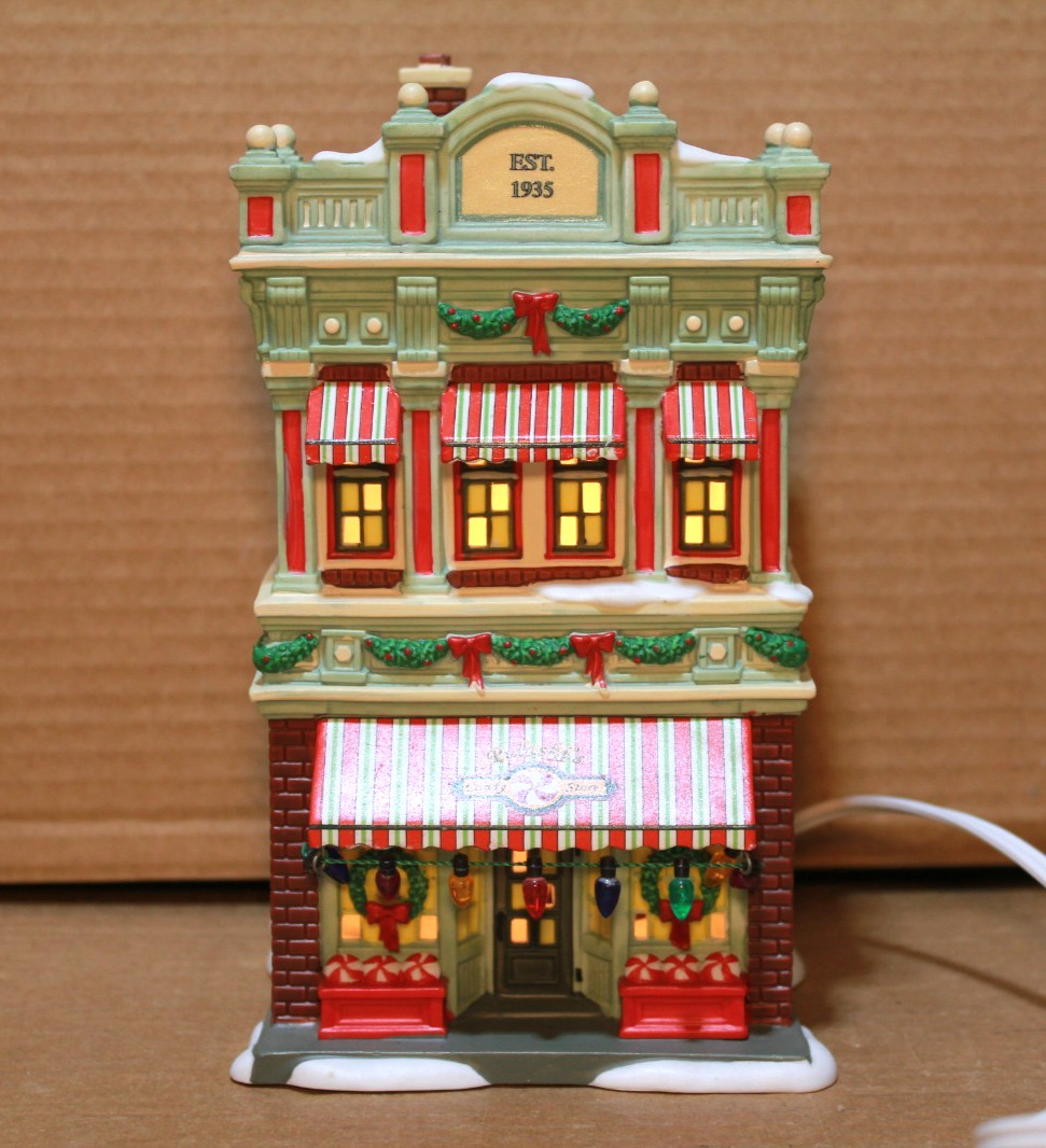 Department 56 A Christmas Story Pulaski’s Candy Shop Lights Up (NO SIGN)