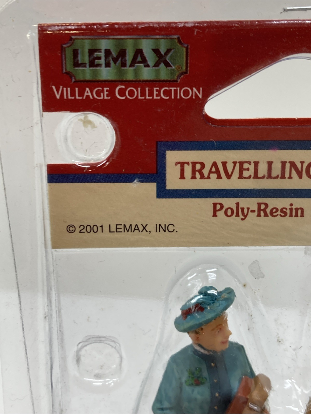 Lemax TRAVELLING COUPLE #12507 Poly-Resin Figurine Christmas Figurs 2001 NOS
