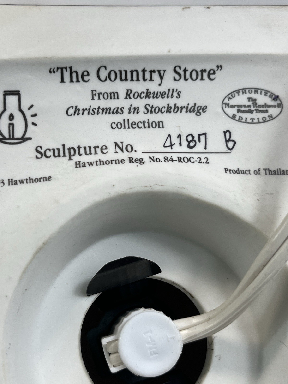 1993 Rockwell Stockbridge Collection The Country Store Numbered Lighted