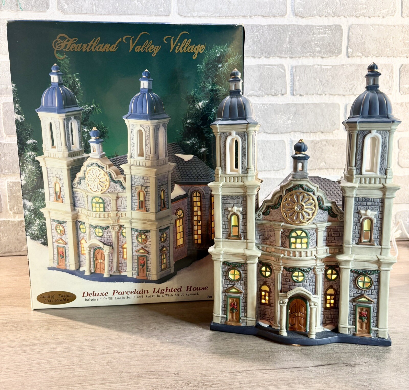 O’Well Heartland Valley Village LTD Ed Cathedral Church Christmas Village