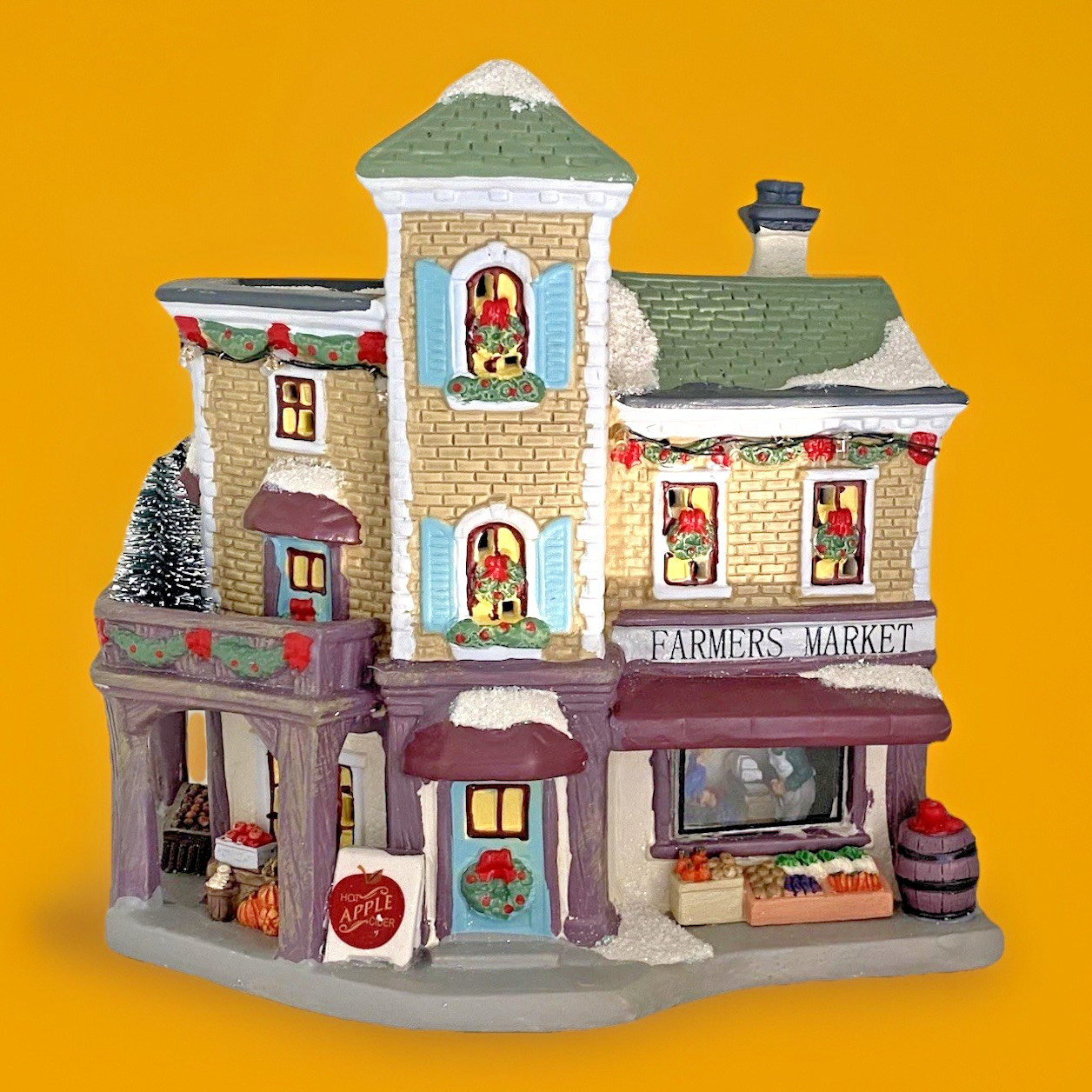 Carole Towne 2022 20th Anniversary Farmers Market Light Up IOB #4950827 Works!