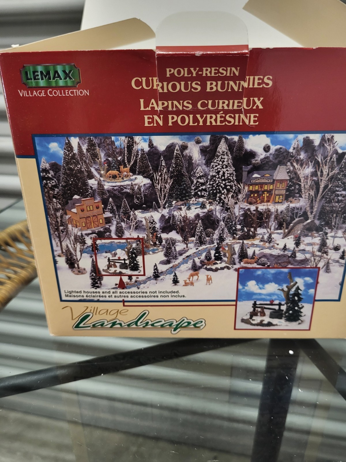 Lemax 2001 Curious Bunnies Village Collection #13353 Cardinal Woodland Landscape
