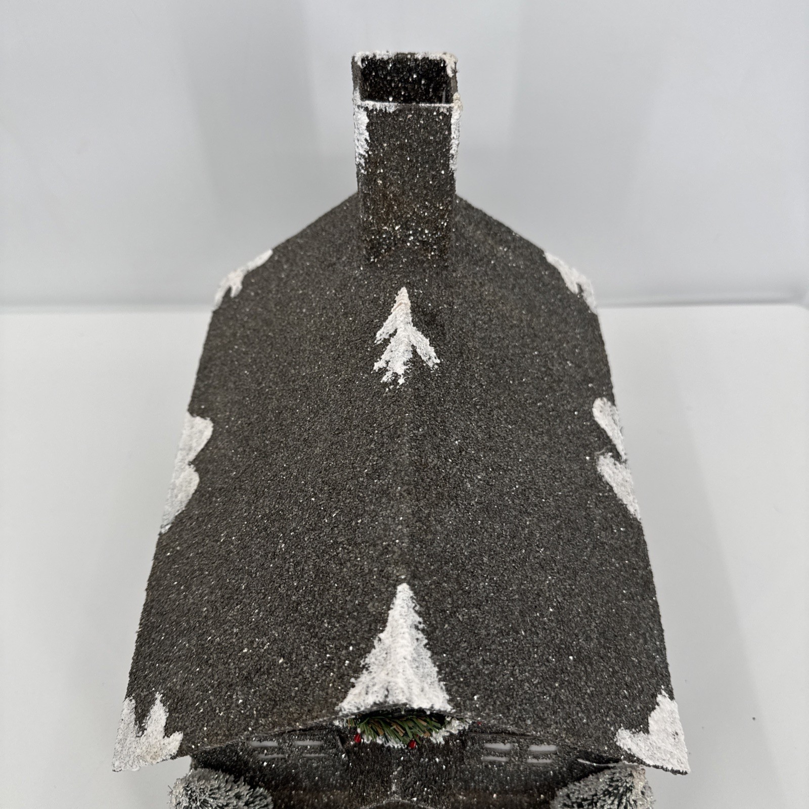 Christmas Cardboard Glitter House Holiday Decor Whimsygoth Glitter Light up