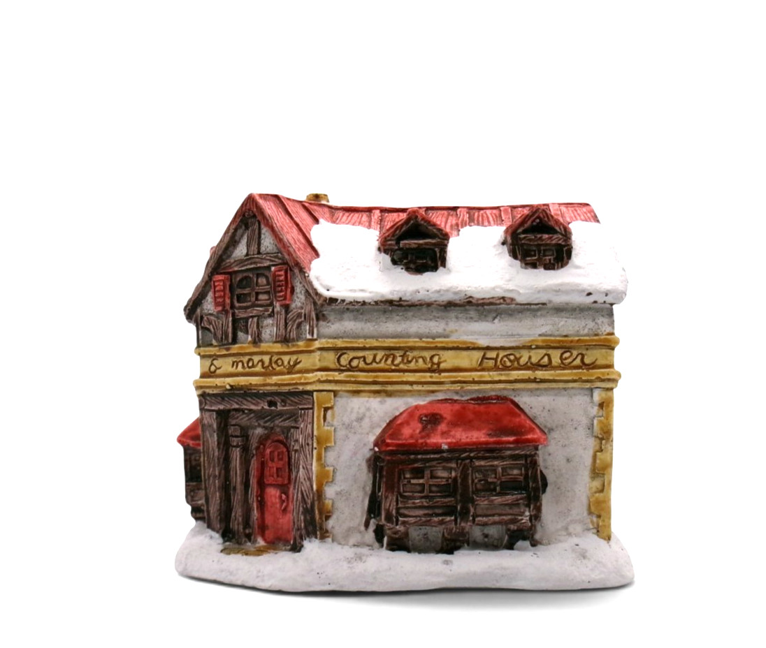 Vintage RSVP Scrooge Counting House A Dickens Christmas 1988