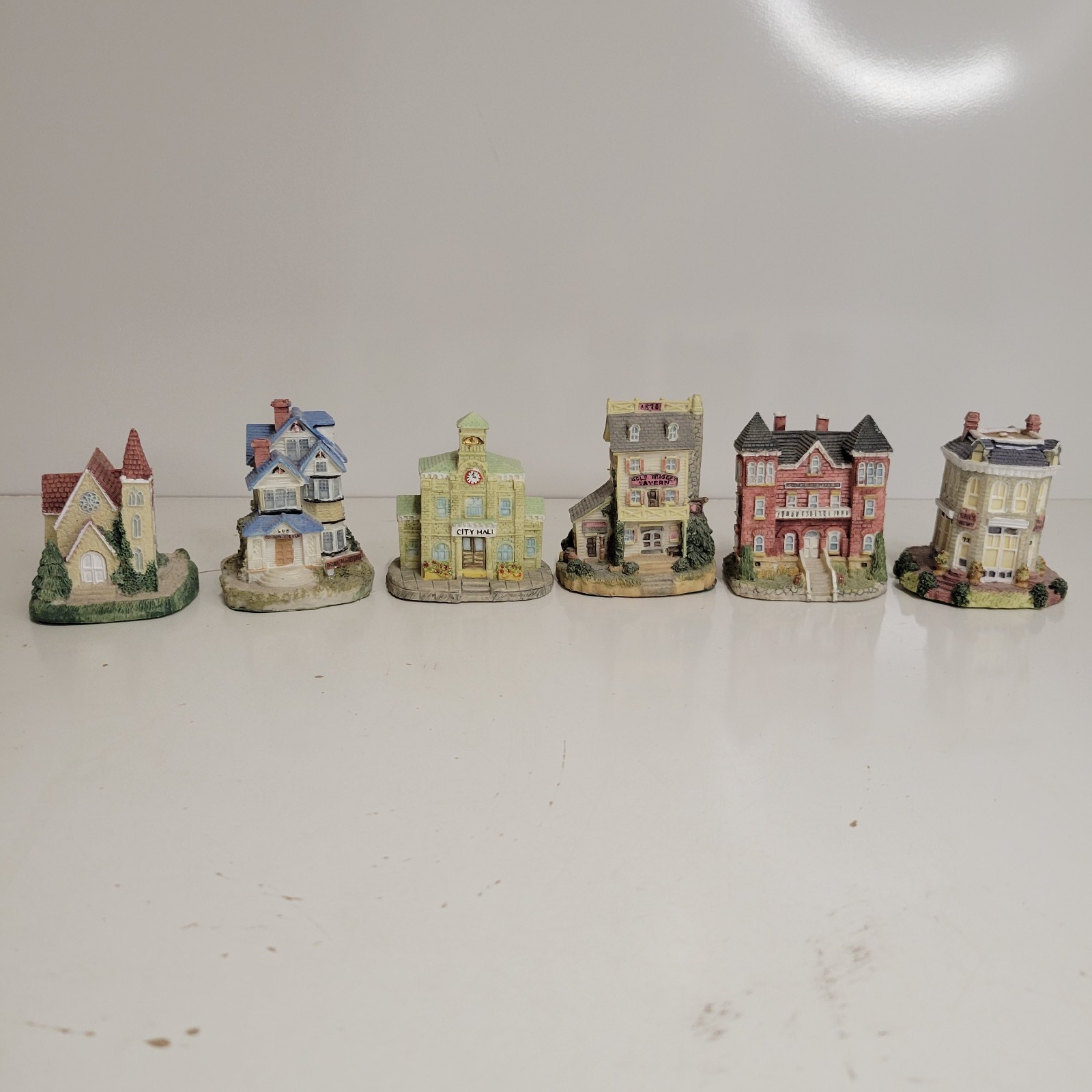 Vintage Lot Of 6 Liberty Falls 1992 93 94 Buildings Village AH34 28 53 37 33 29