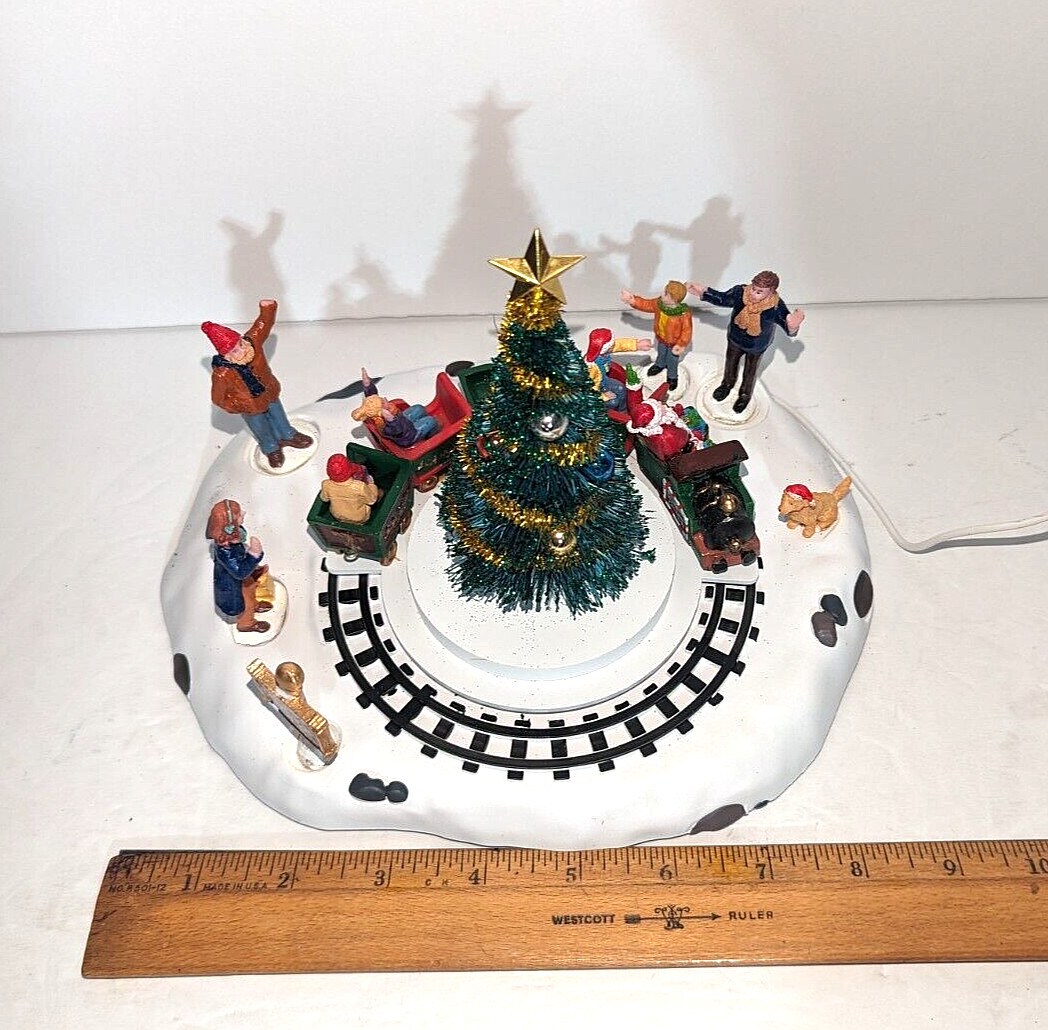 Lemax Santa’s Animated Kiddie Train Rotates Around Christmas Tree North Pole Kid
