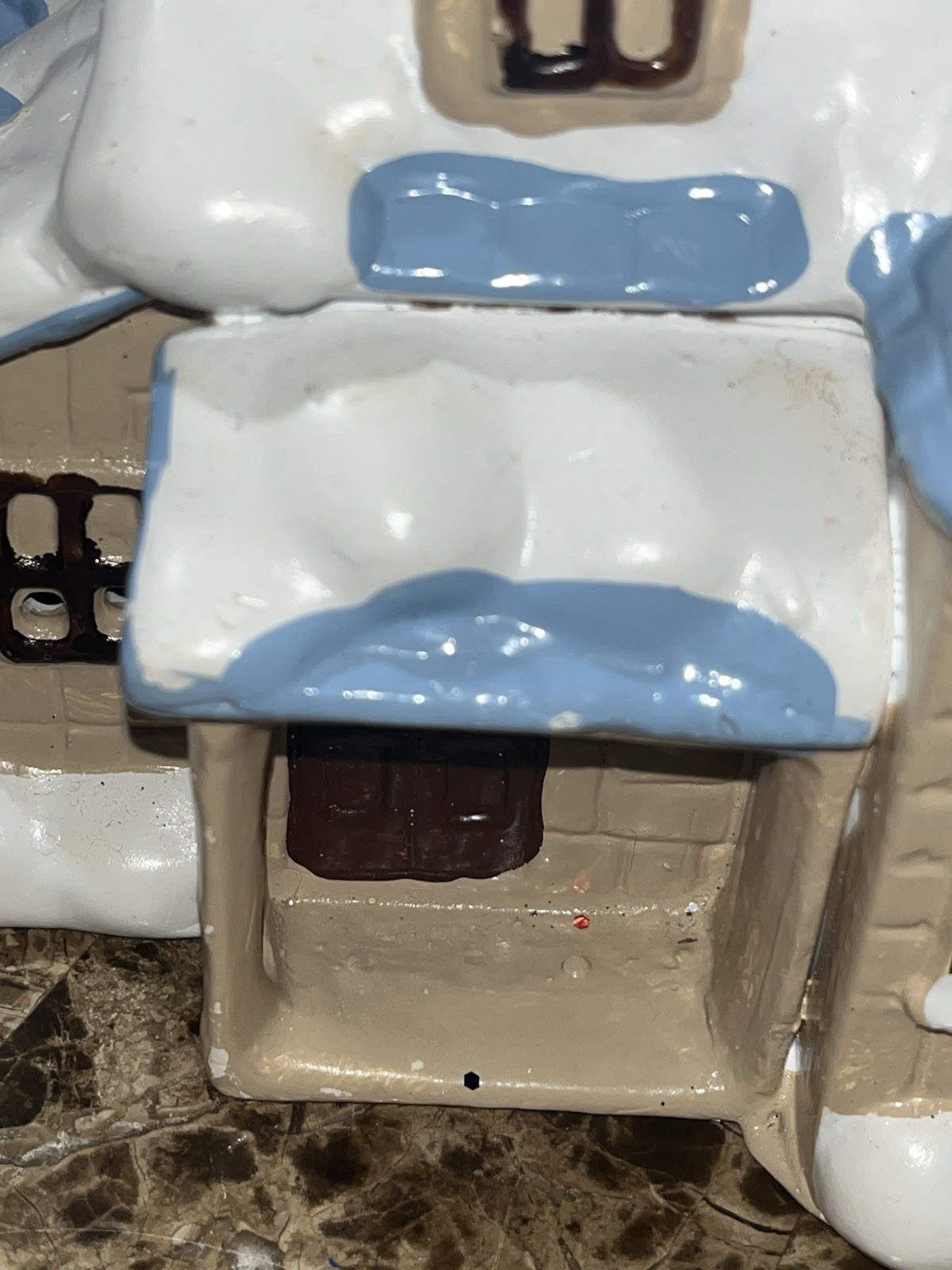 Lighted Country Cottage House of Lloyd Porcelain Snow Covered 1987 VTG
