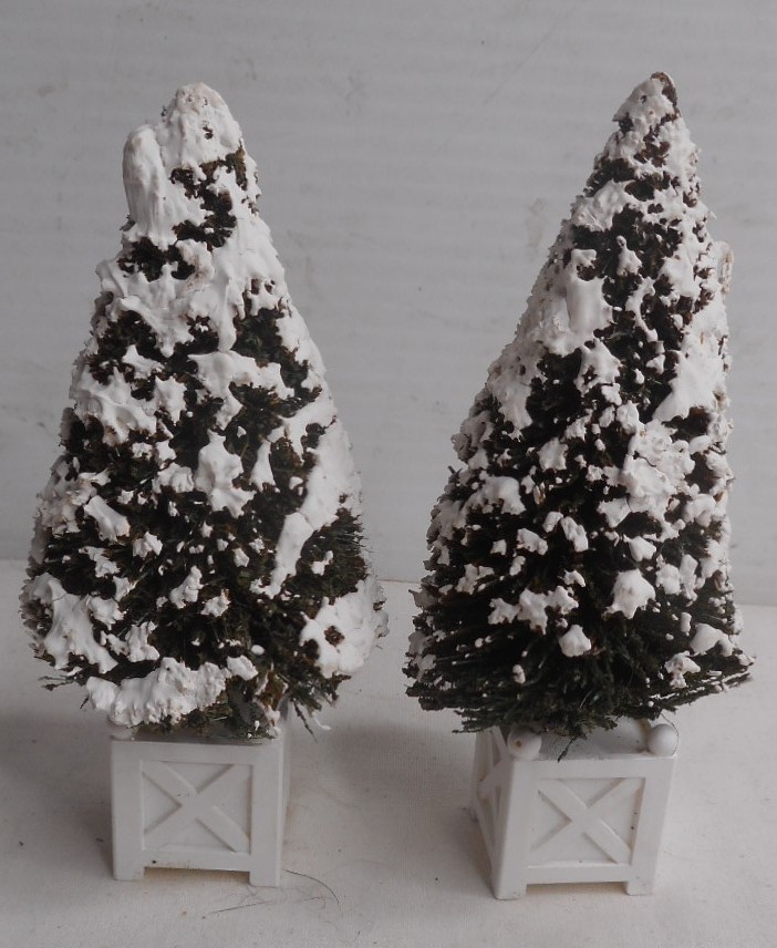 2-Department 56 Village Potted Topiary – #5192-6 4-1/2″ High x 2″ Wide