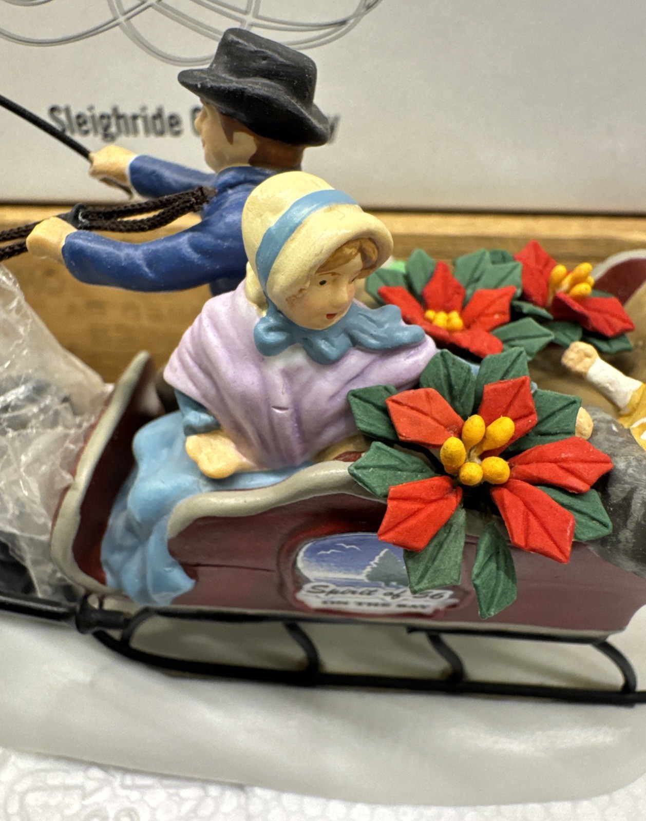 RARE SIGNED 2006 Department 56-Special Designs – Sleigh-RIDE on the Bay #06479