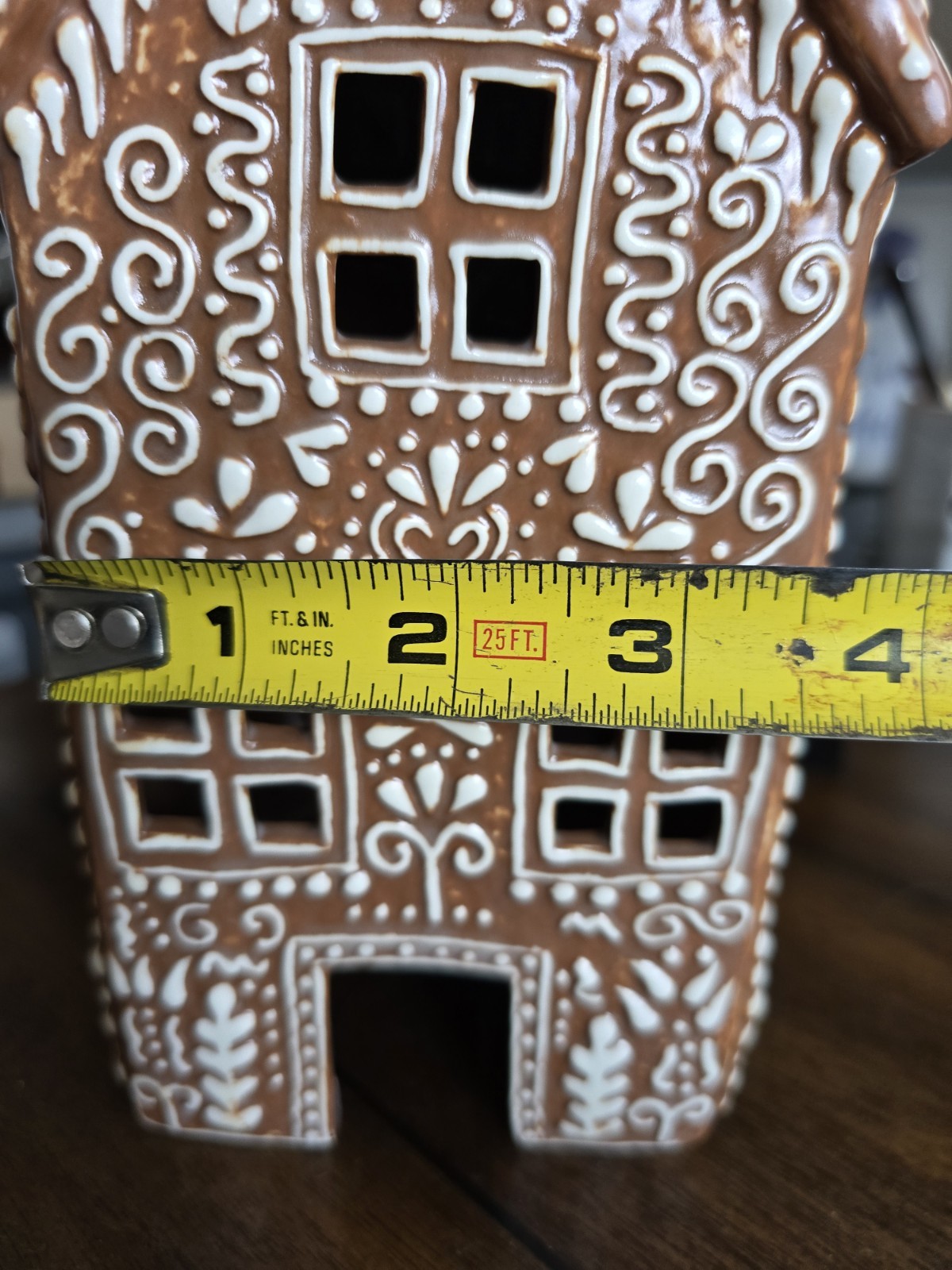 Pottery Barn NIB Gingerbread Village House Tall, Ceramic , NIB, Free Ship!