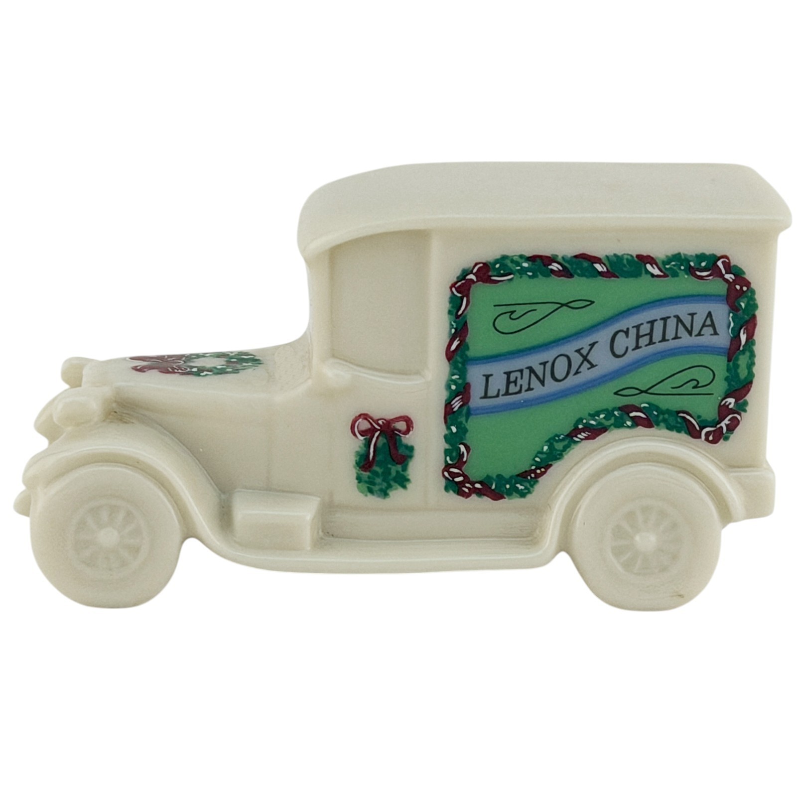 Lenox China Holiday Village Delivery VAN Truck 1992 Christmas Decoration