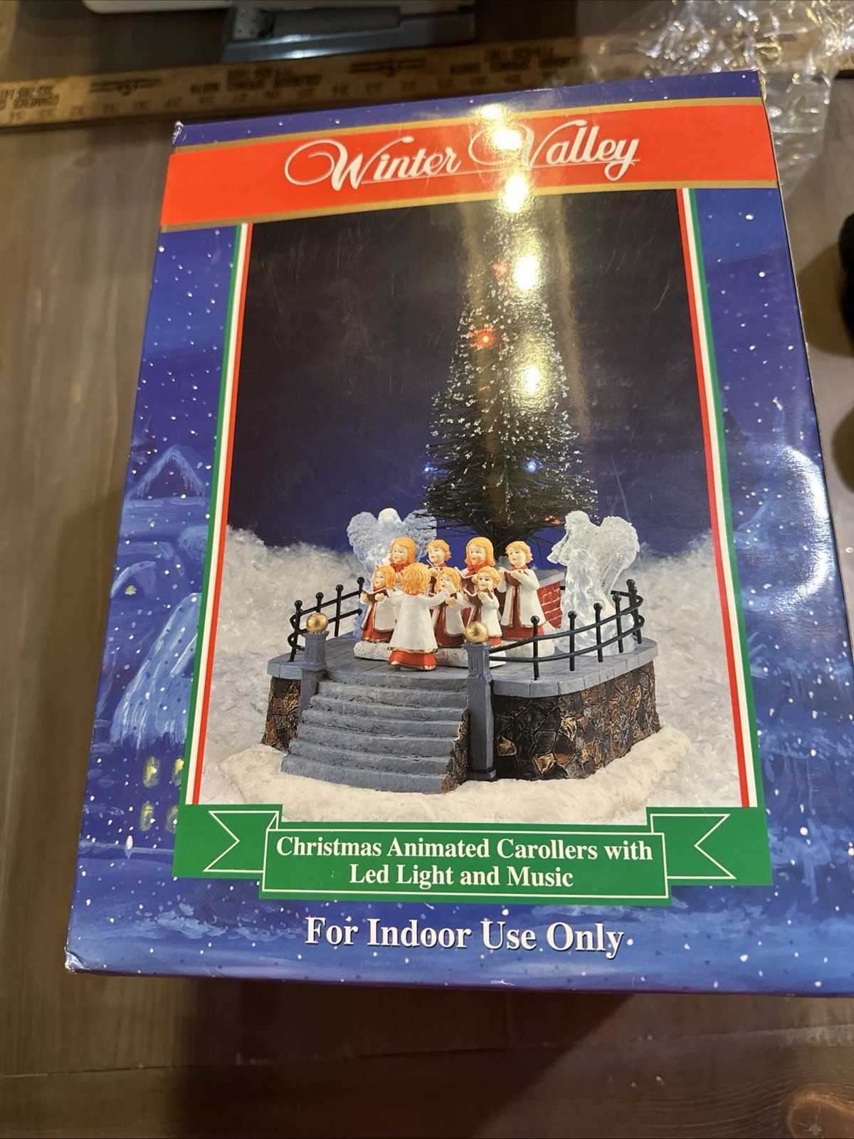 Winter Valley Christmas Animated Carollers with LED Light & Music Indoor Holiday