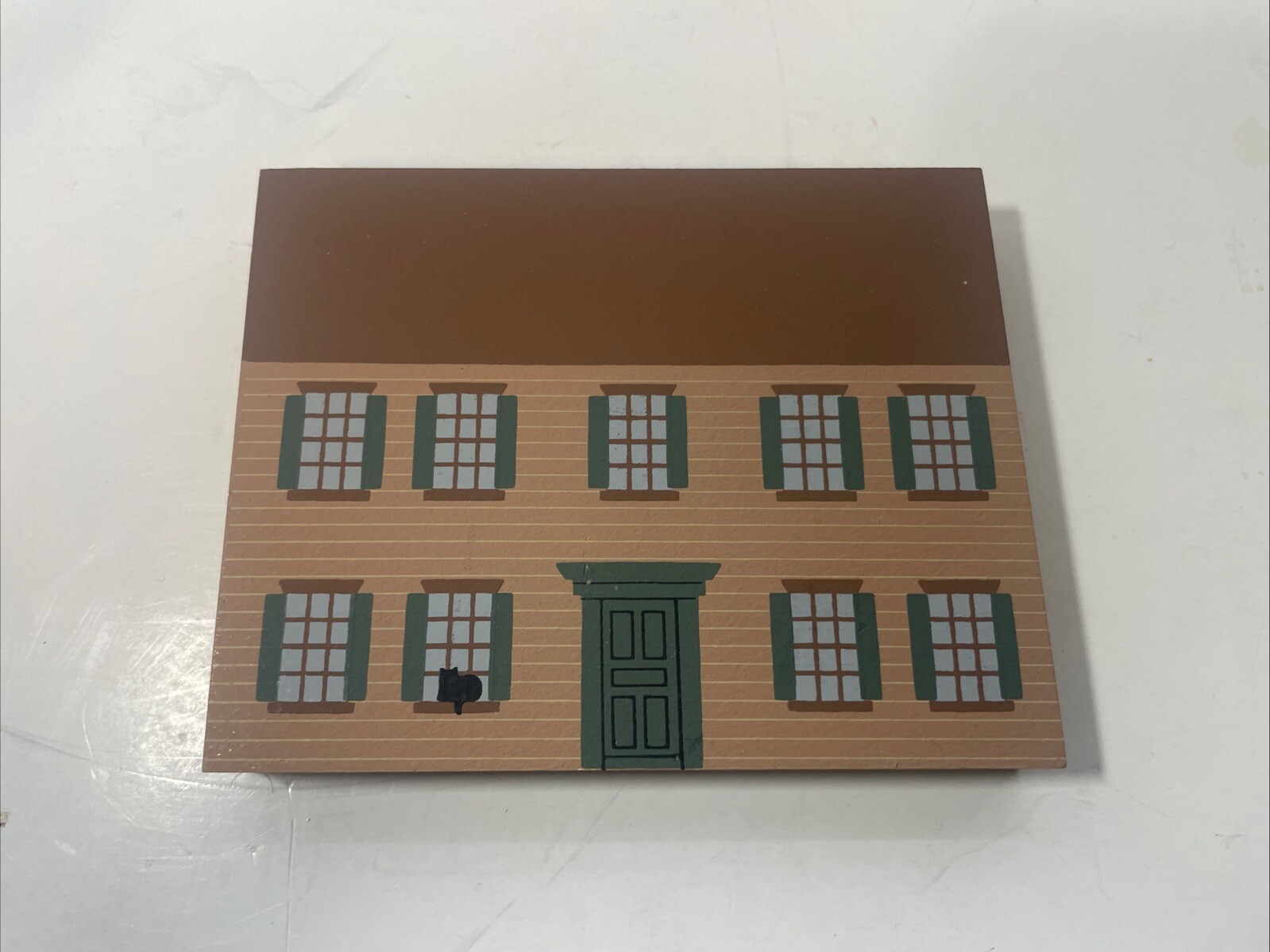 Lot 9 Cats Meow Wooden Village Pieces Collectors Club Edition Series Convention