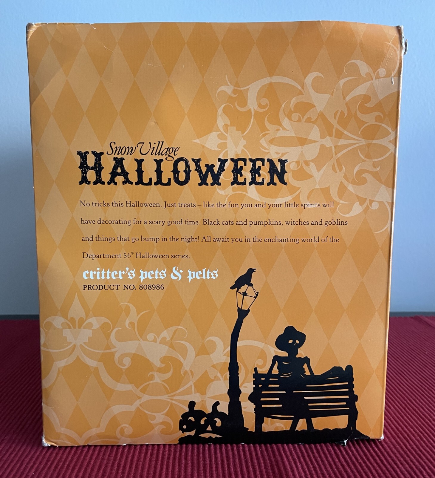 Critter’s Pets & Pelts Dept 56 Halloween Lighted and Sounds Tested Works No Sign