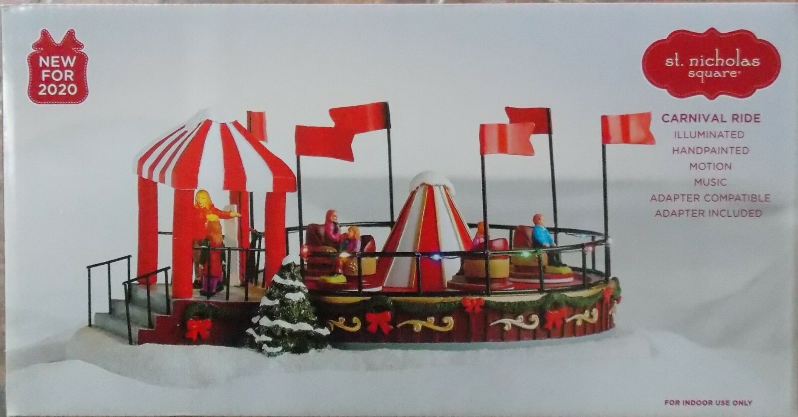 St Nicholas Square Village ~ Carnival Ride Spinning Teacups ~ NEW Motion Music