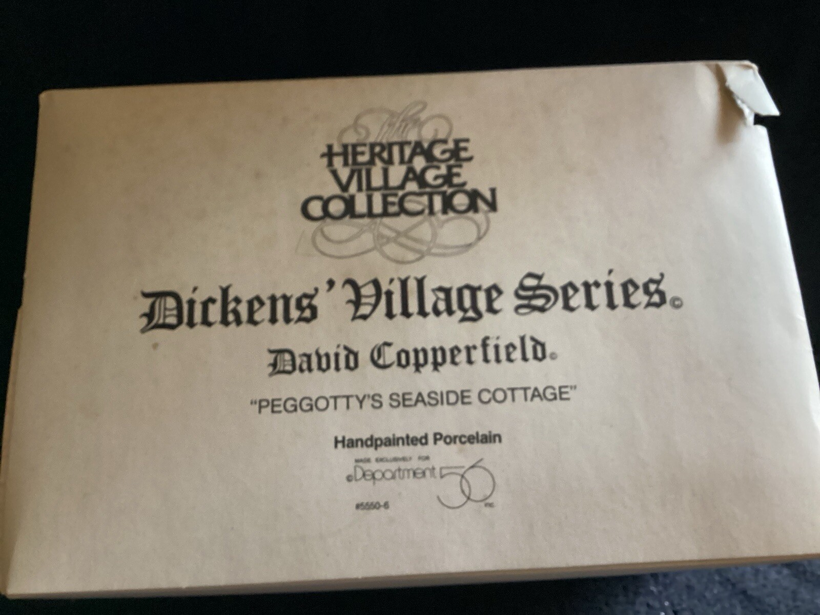 Dept 56 Dickens Village – David Copperfield “Pegotty’s Seaside Cottage” 5550-6