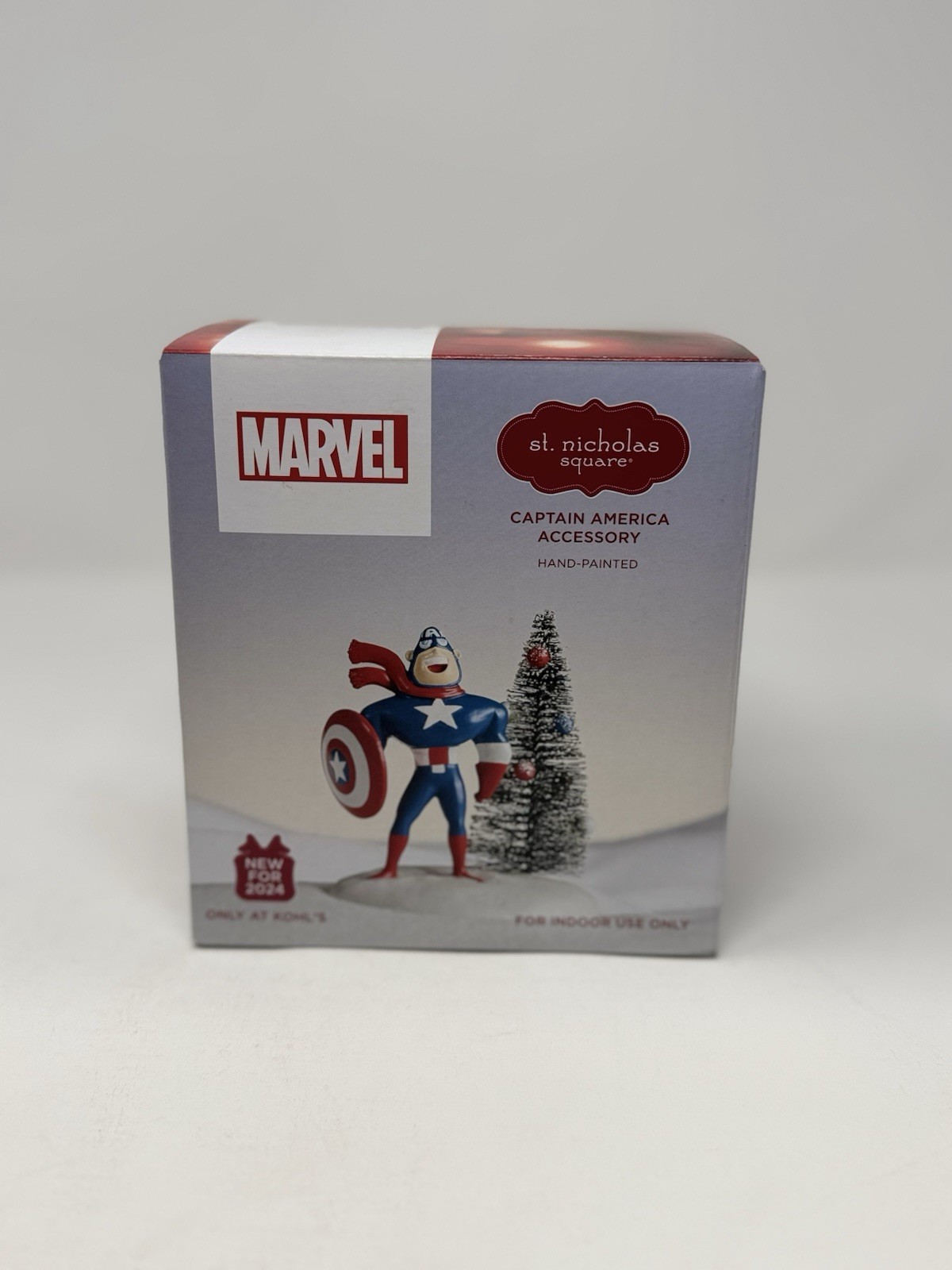 St. Nicholas Square Marvel Captain America Hand Painted Christmas Decor NIB