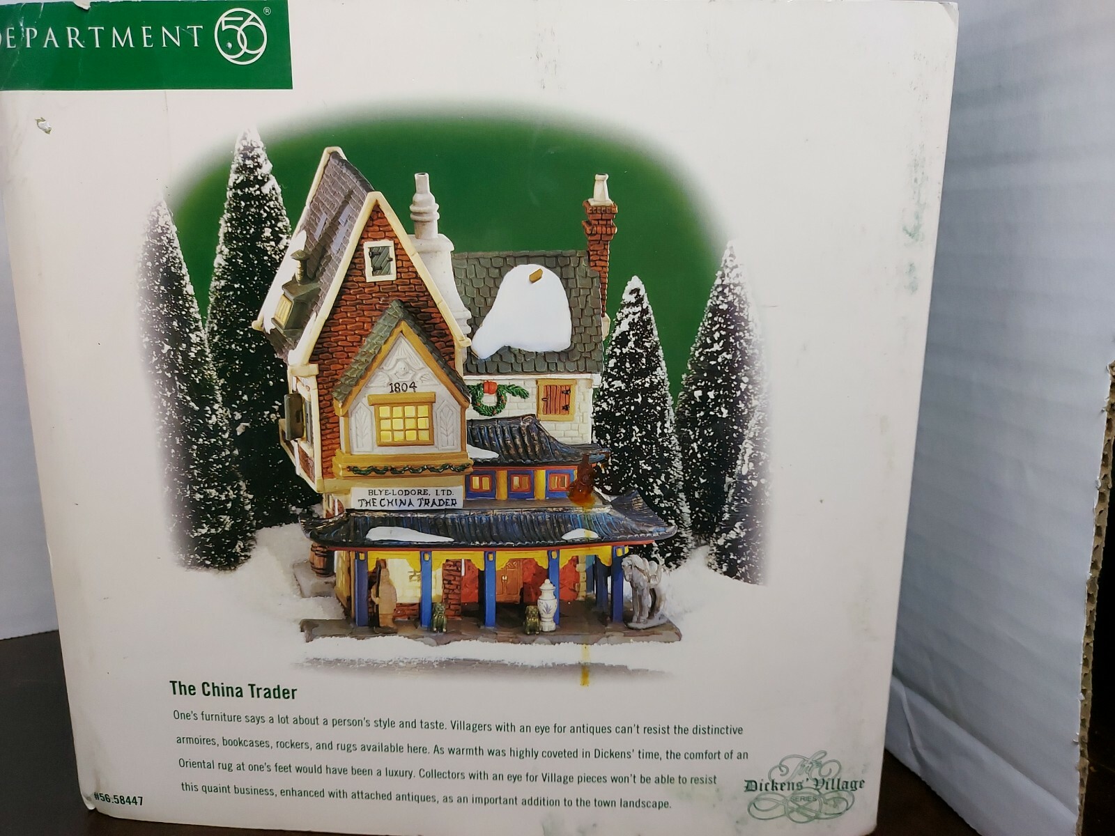 Department 56, The China Trader #58447 Lights Up, Free Shipping