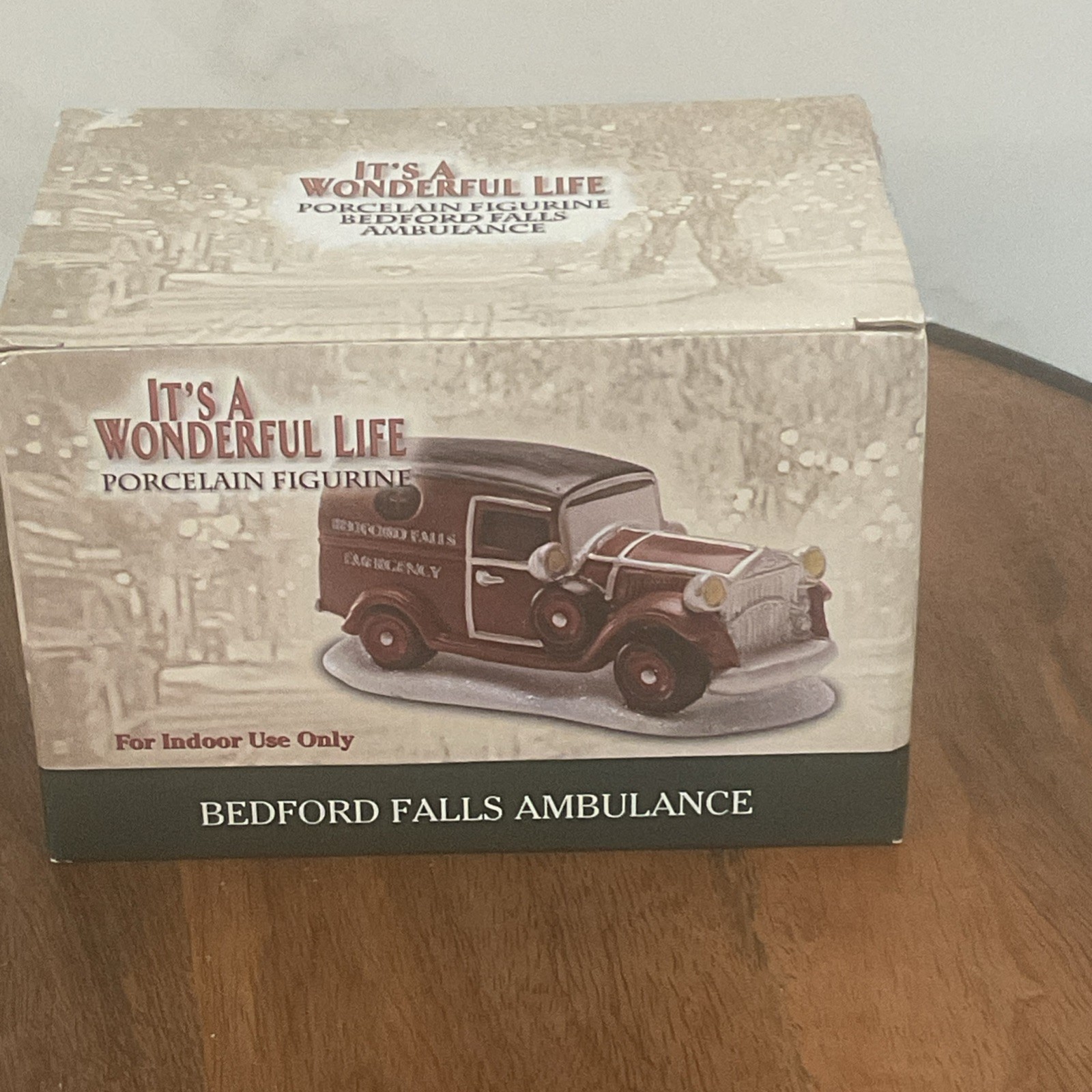 It’s A Wonderful Life Enesco 2006 Bedford Falls Ambulance NIB New George Bailey