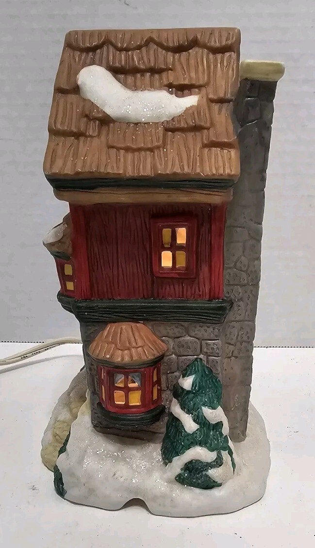 Seasonal Specialties Co. Ceramic Village “Teddy Bear Gift Shop Christmas Display