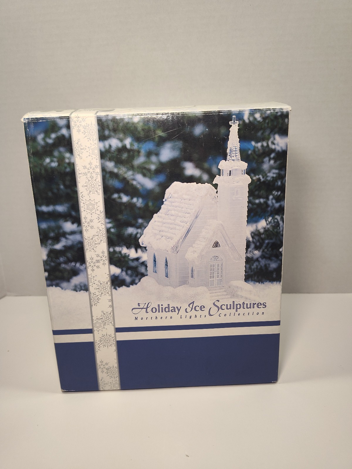 Heritage Mint Ice Church C118 Holiday Ice Sculptures Color Changing Lights WORKS