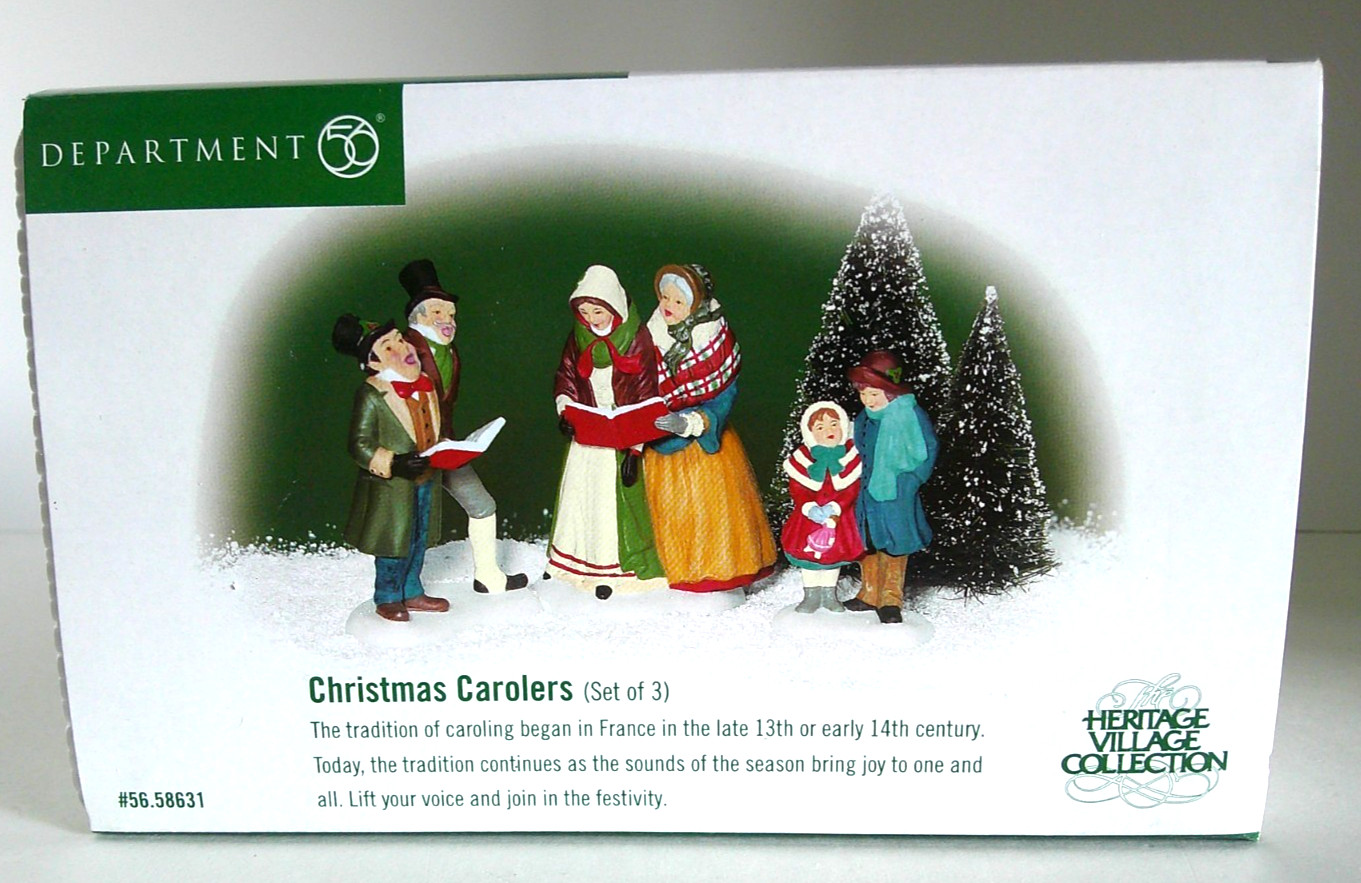 DEPT 56 “Heritage Village Collection” – CHRISTMAS CAROLERS – Set of 3 #56.58631
