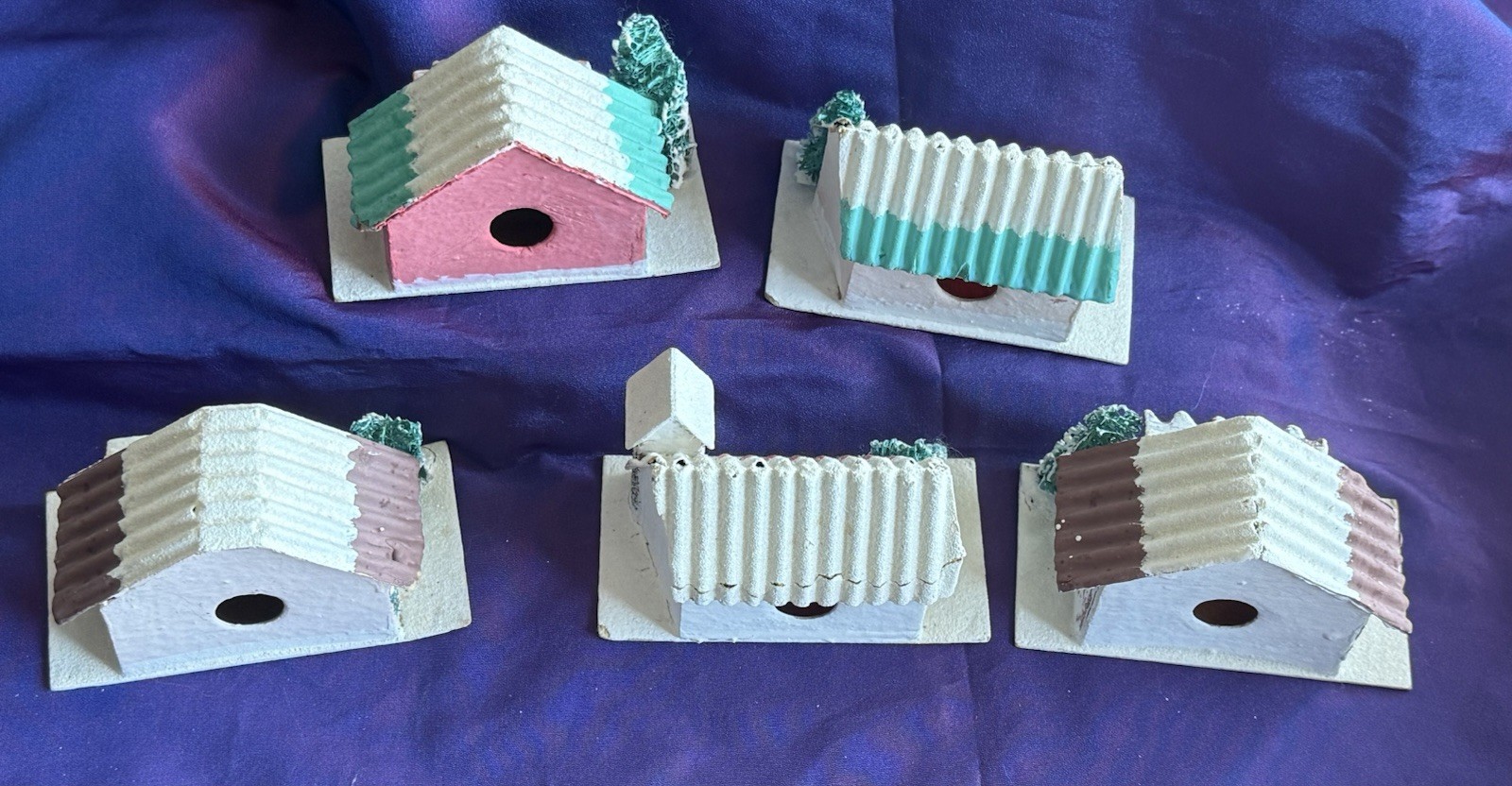1950’s Lot of Vintage Putz Houses MC Made in Japan Cardboard