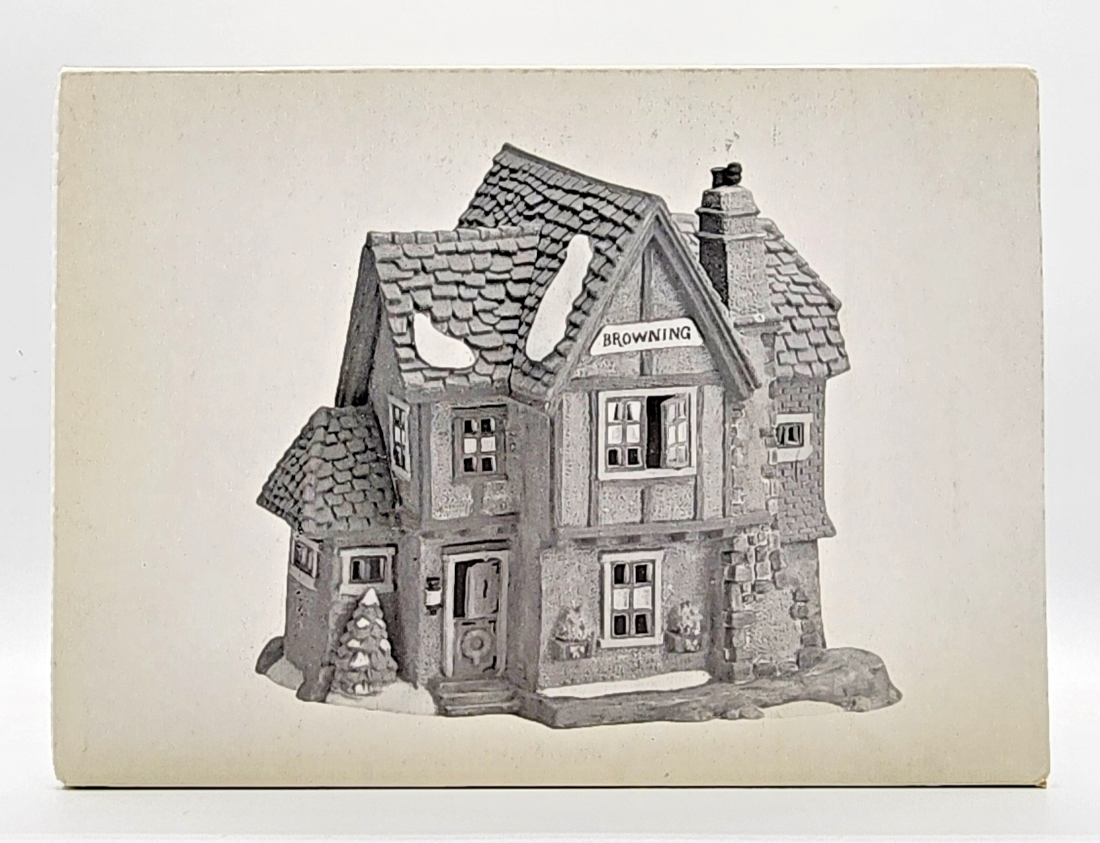 Dept 56 Dickens Village BROWNING COTTAGE 58246 interesting roof cute cottage
