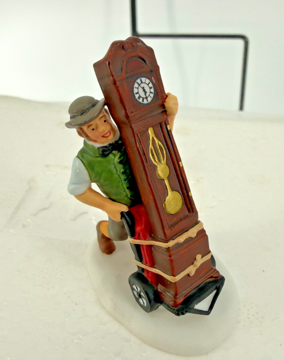 Dept 56 Dickens Village On Time Delivery Figurine #56.58598 Grandfather Clock