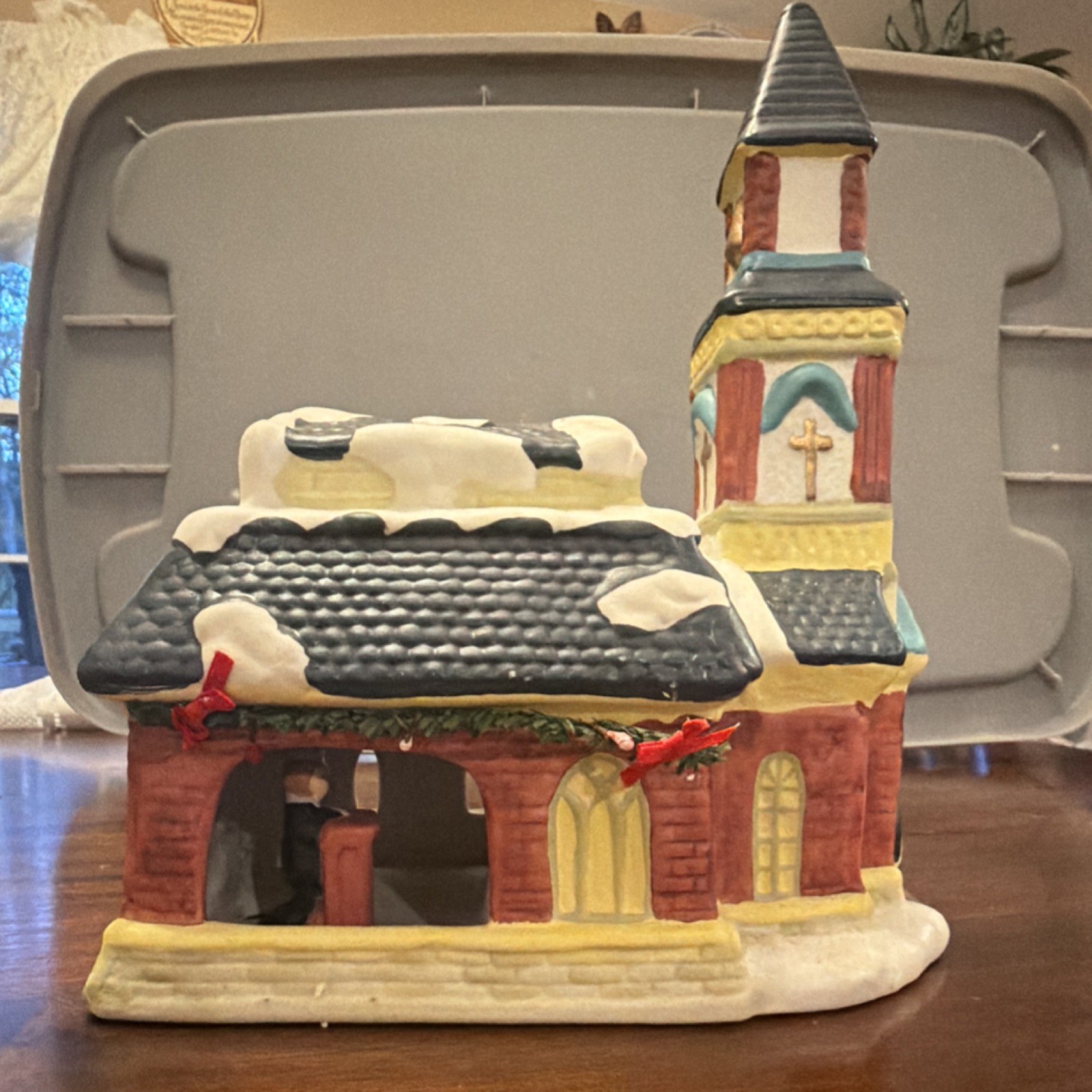 Share the Joy Hand Painted Musical Porcelain musical Church village