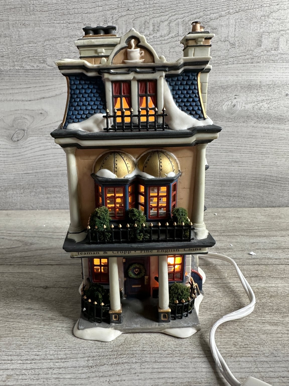 Department 56 Teaman & Crupp China Shop Christmas Dickens Village Lighted 1998