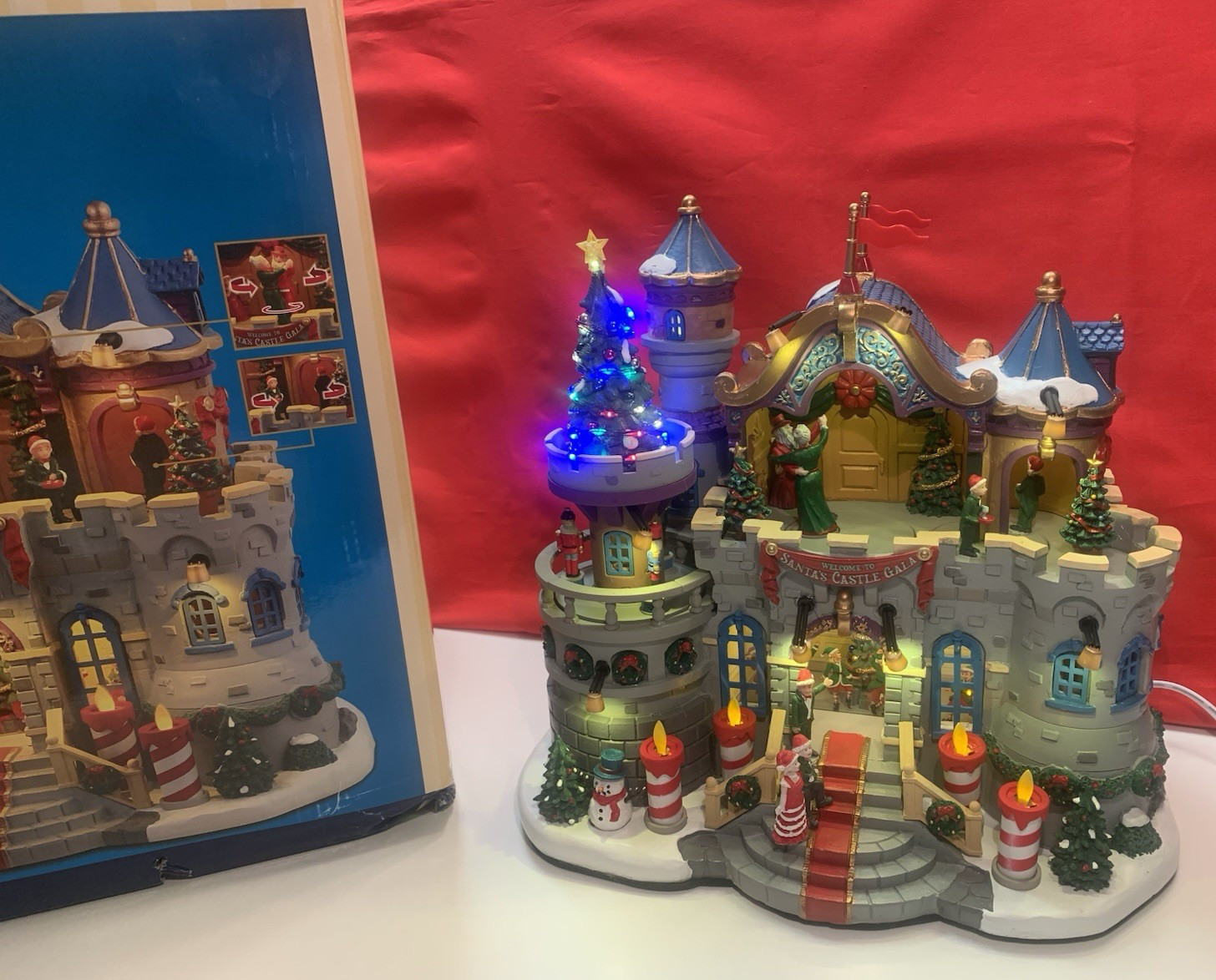 Lemax Santa’s Castle Gala Animated Light Up Christmas Castle #45270 in Box Read