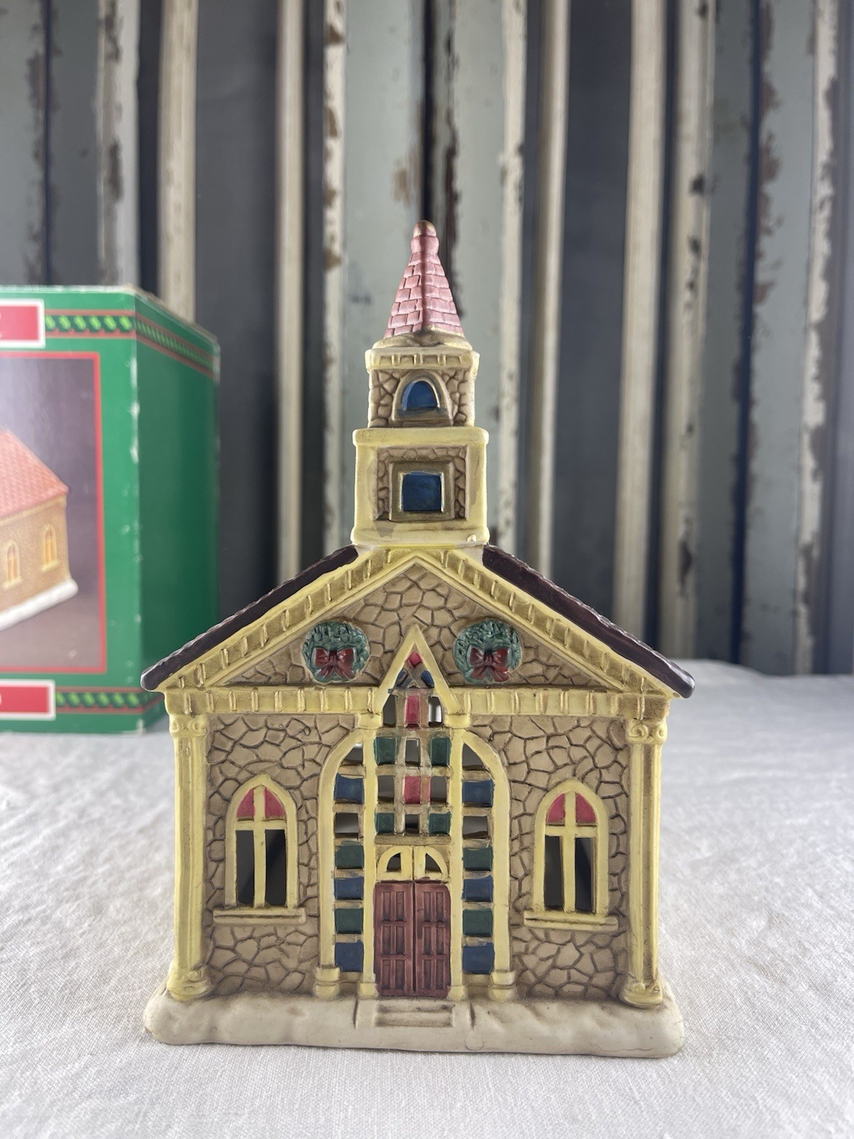 1993 House of Lloyd Christmas Around the World Porcelain Village Church