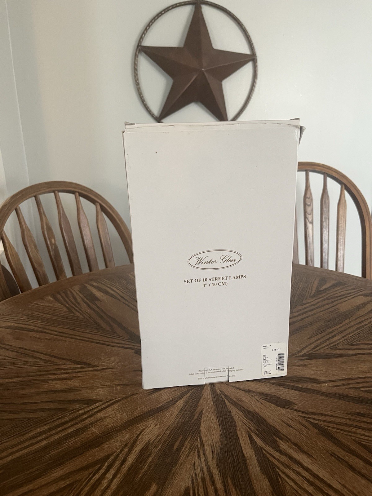 NIB Dillard’s Winter Glen SET OF 10 OLD ENGLISH Street Lamps 4” Christmas
