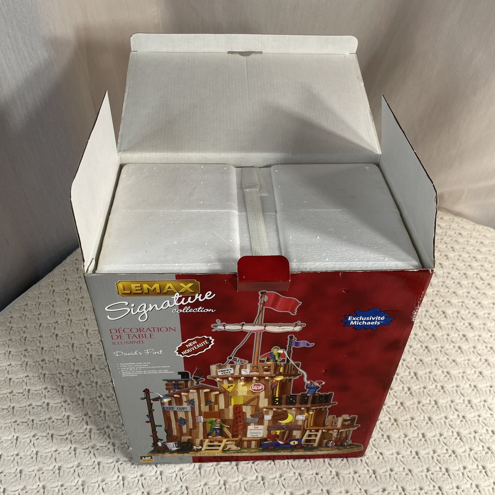 Lemax David’s Fort Lighted Holiday Village #04218 Retired New Unopened