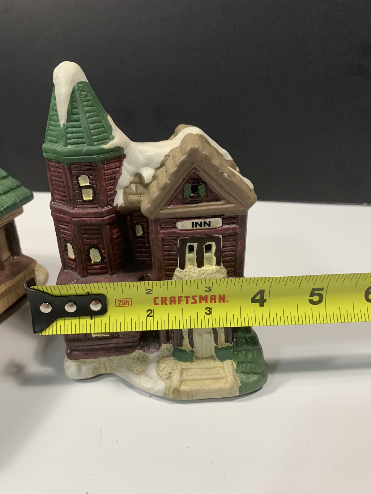 Winter Village Collectibles “Mill Creek” & “INN” – Porcelain Candle Holder w/Box