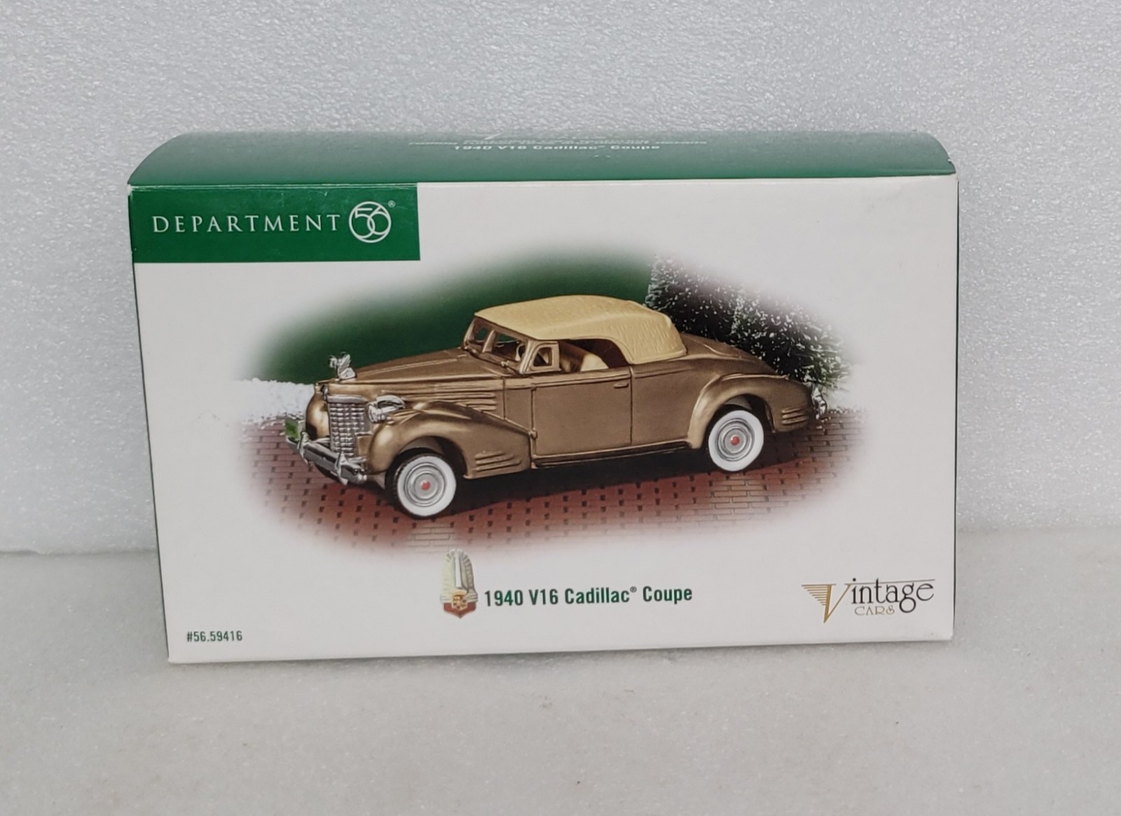 NEW Dept 56 1940 V16 Cadillac Coupe Vintage Cars 56.59416 Christmas in the City