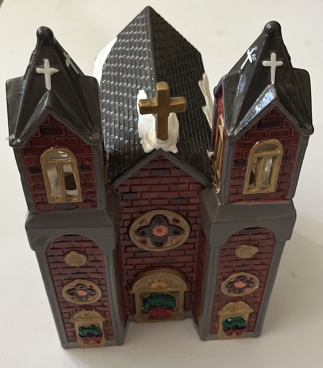 Vintage Department 56 Christmas Snow Village “St. James Church” 5068-7 1986 LOOK