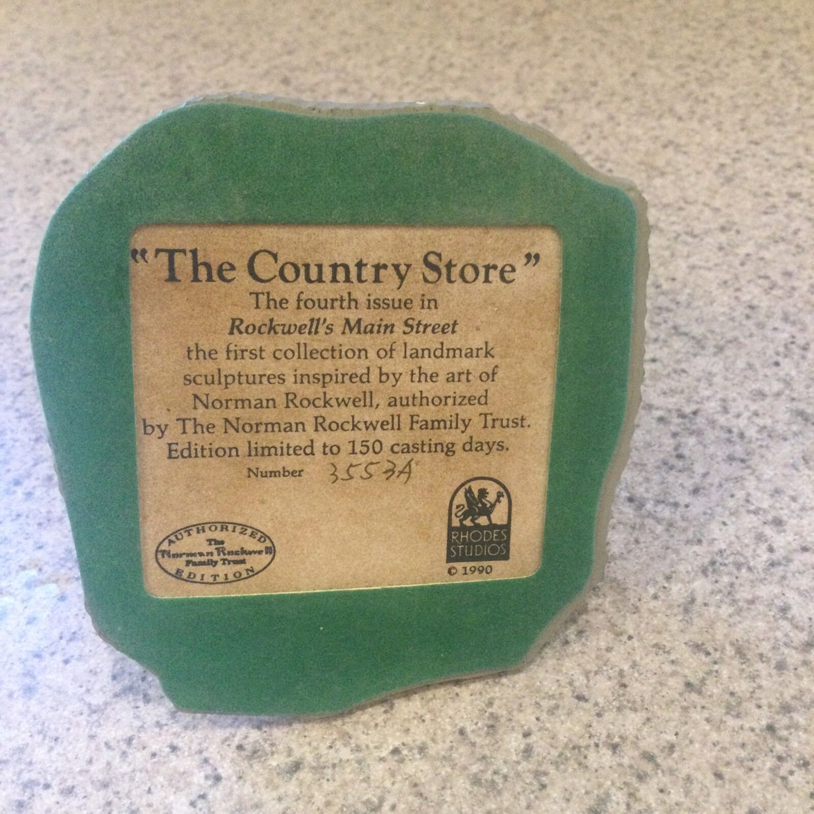 Main Street The Country Store Christmas Village Miniature 1990 Norman Rockwell