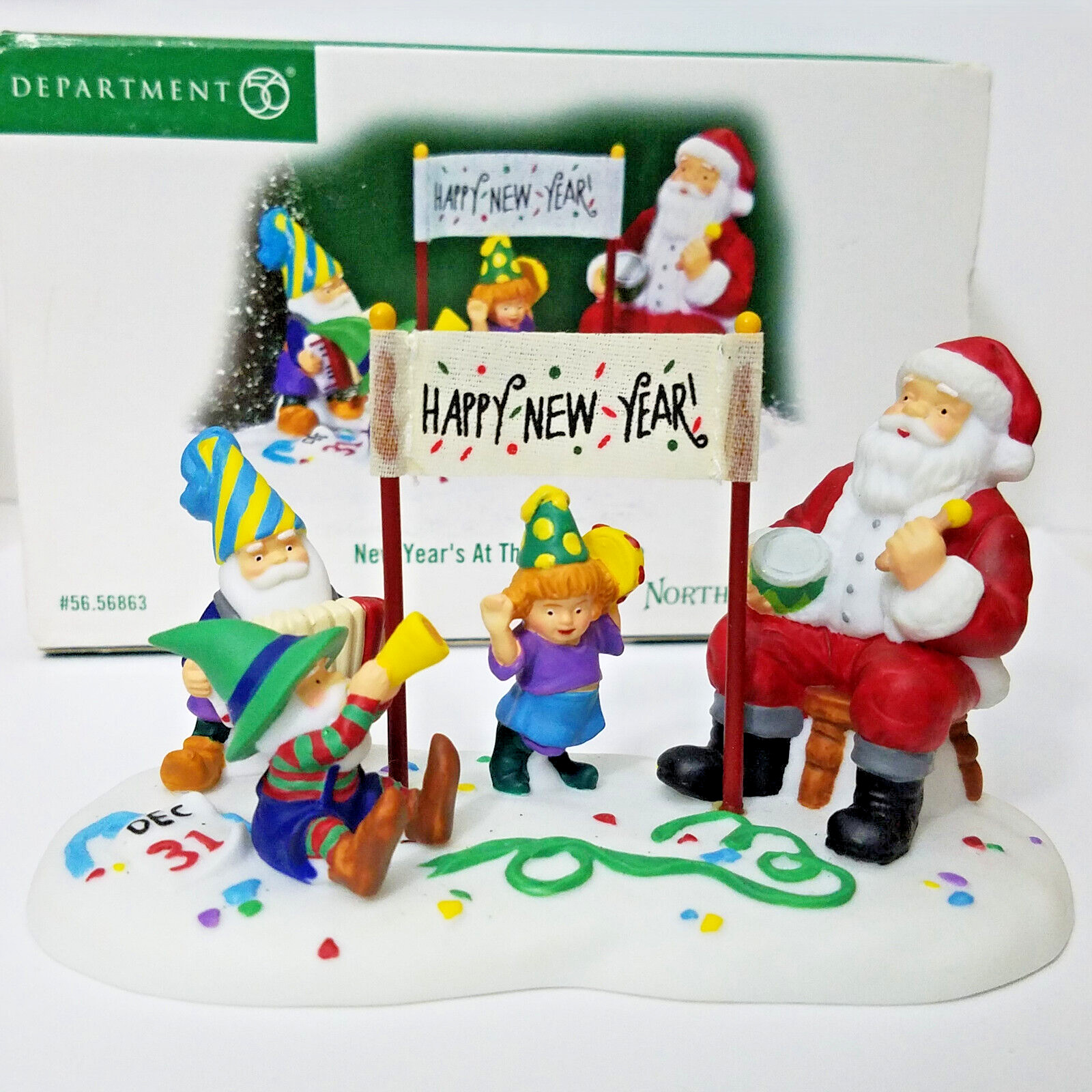 Dept 56 2003 New Year’s At The North Pole North Pole Snow Village Series #56863
