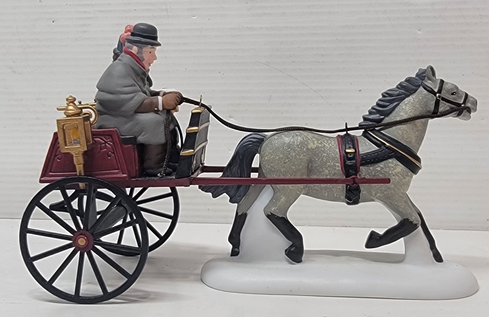 Dept 56 Heritage Village Collection Red Christmas Sulky Accessory 58401