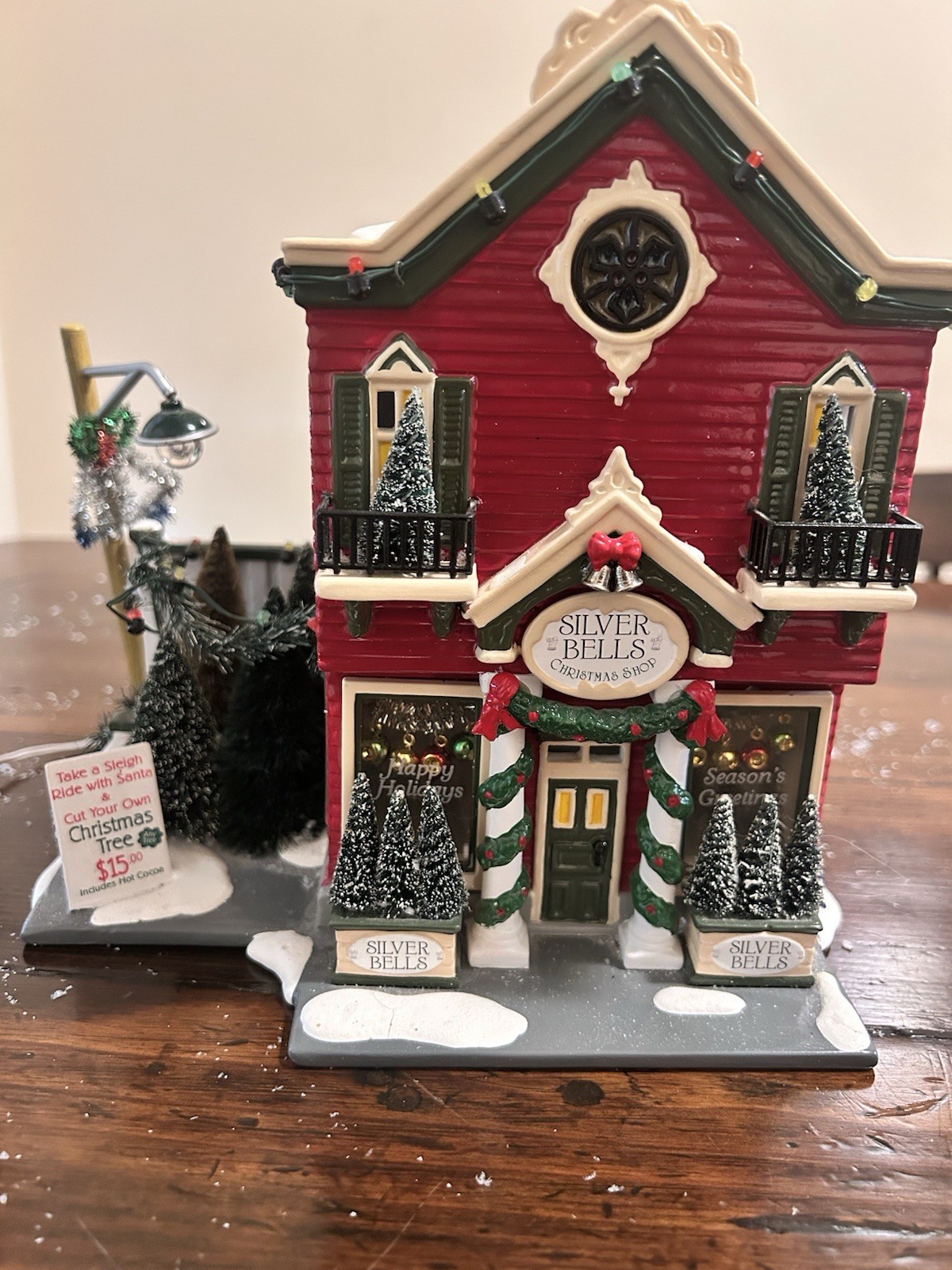 Dept 56 Silver Bells Christmas Shop No Box Read