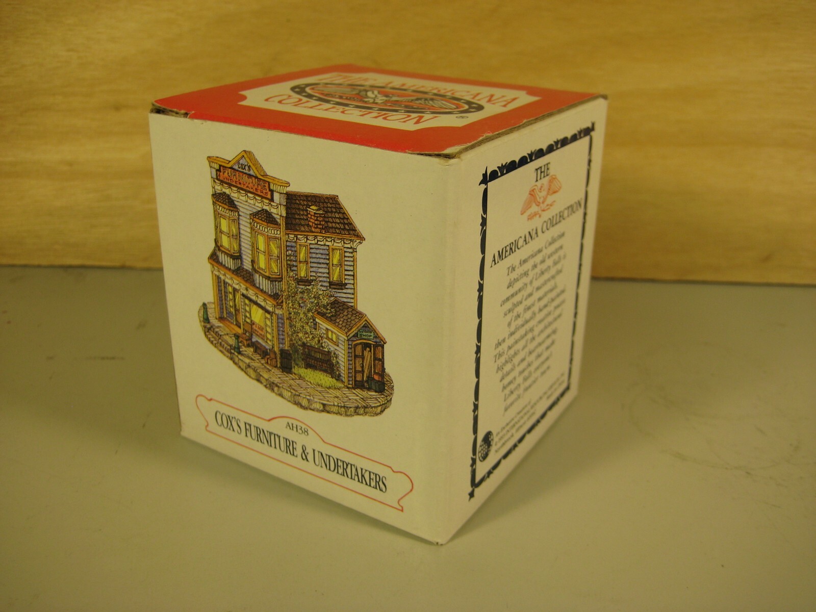 Cox’s Furniture & Undertakers Liberty Falls AH38 Christmas Village Decor Boxed