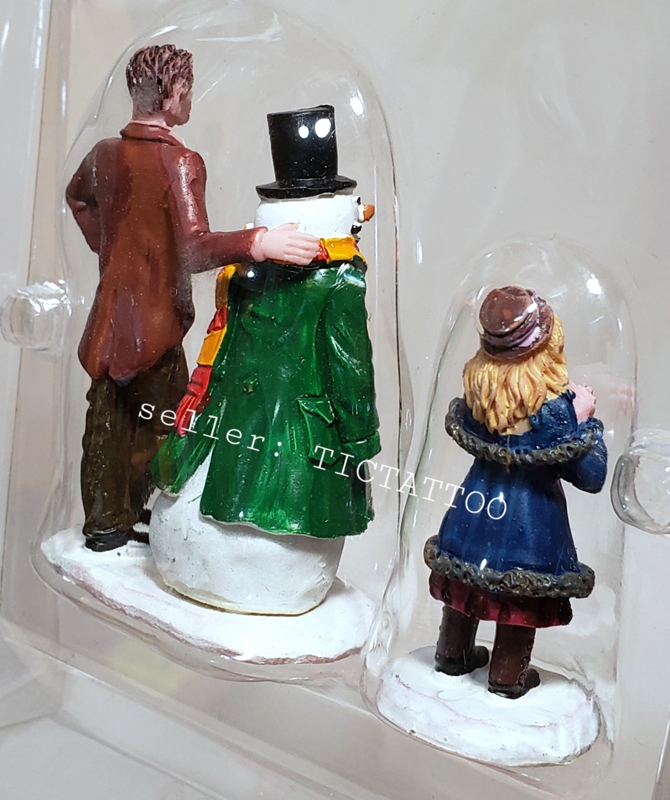 🔥 LEMAX 2018 DAD’S SNOWMAN #82585 Father & Daughter Holiday Christmas Village