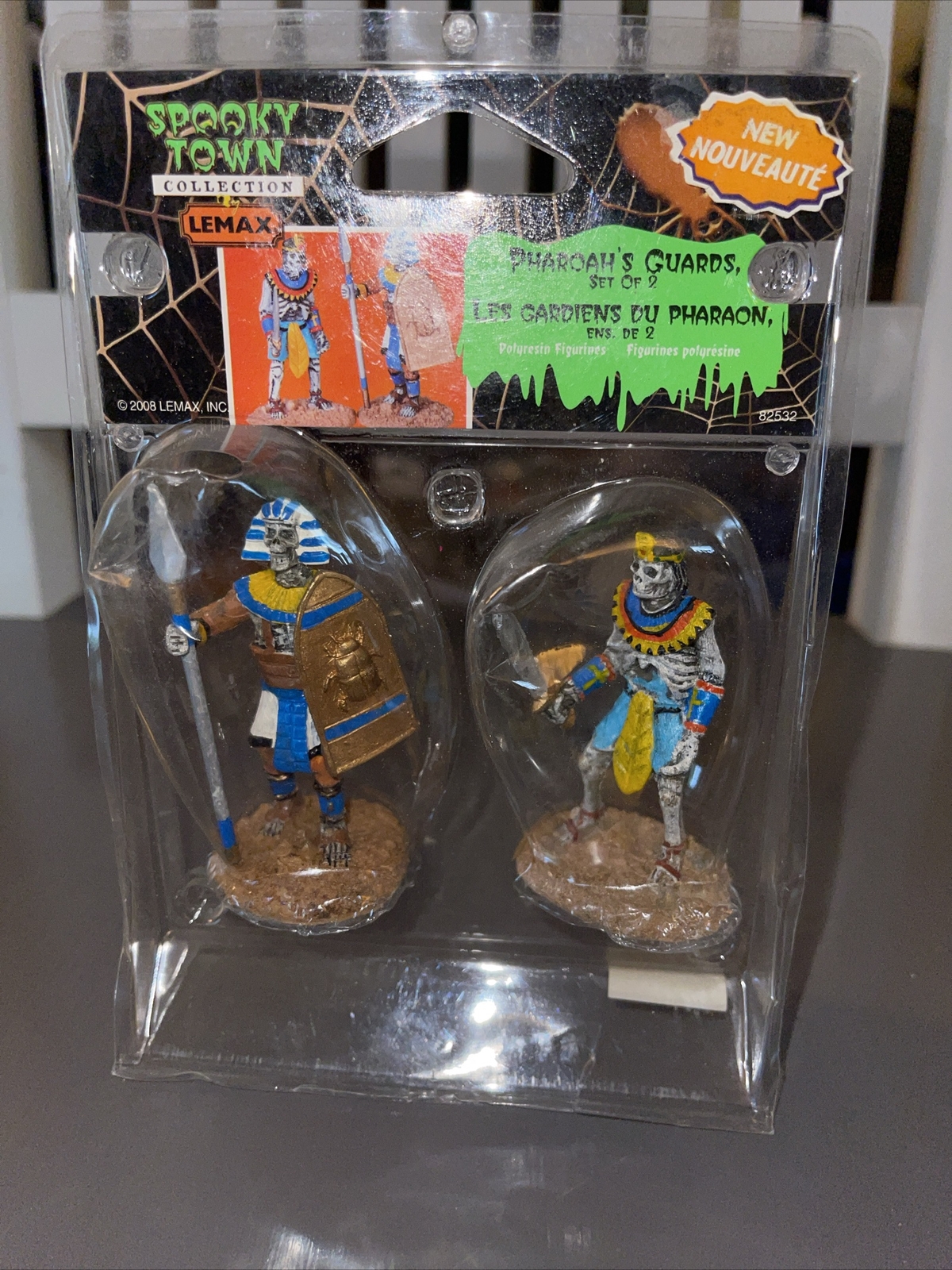 Lemax Spooky Town Pharoah’s Guards Polyresin Figurine Halloween Décor Rare 82532