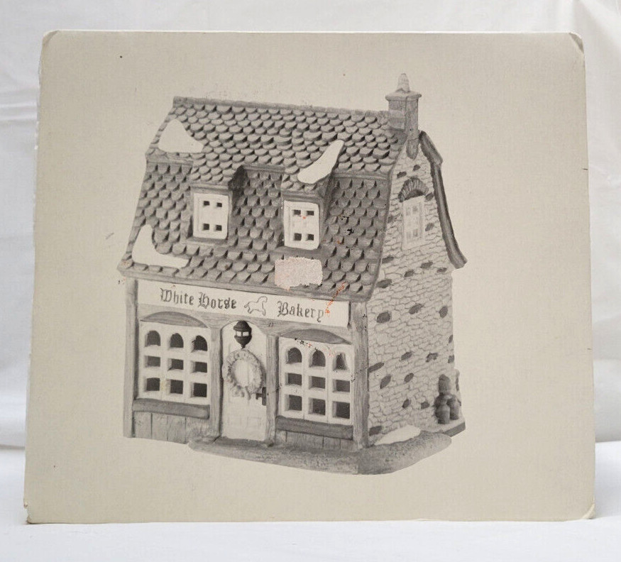 Vintage Dept 56 Dickens’ Village Series WHITE HORSE BAKERY #59269 Retired-Lot A