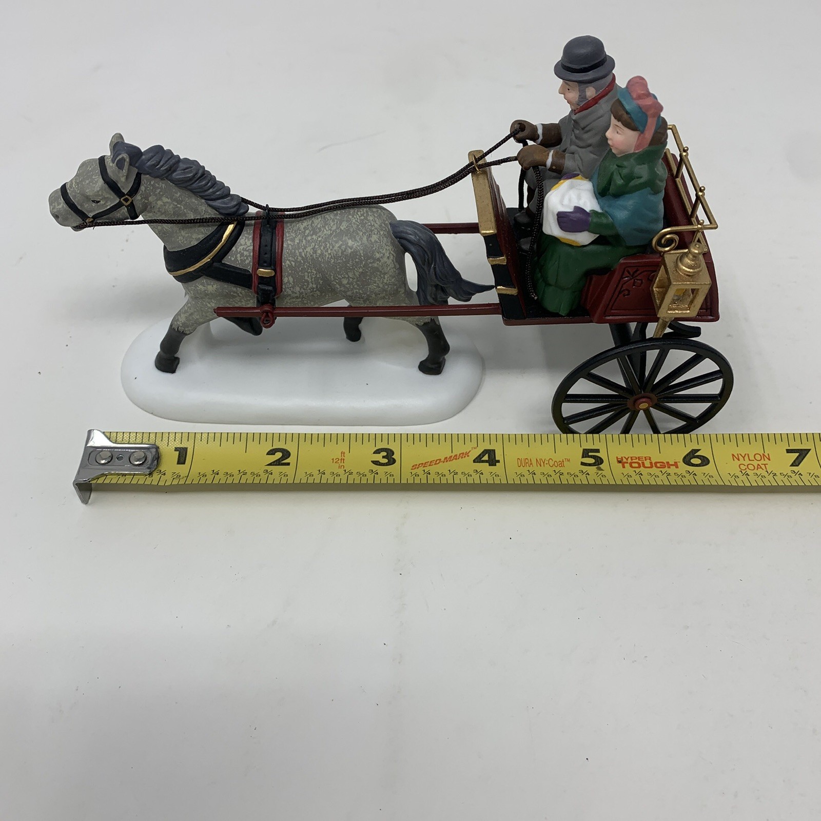 Dept 56 Heritage Village Collection RED CHRISTMAS SULKY 58401 NIB