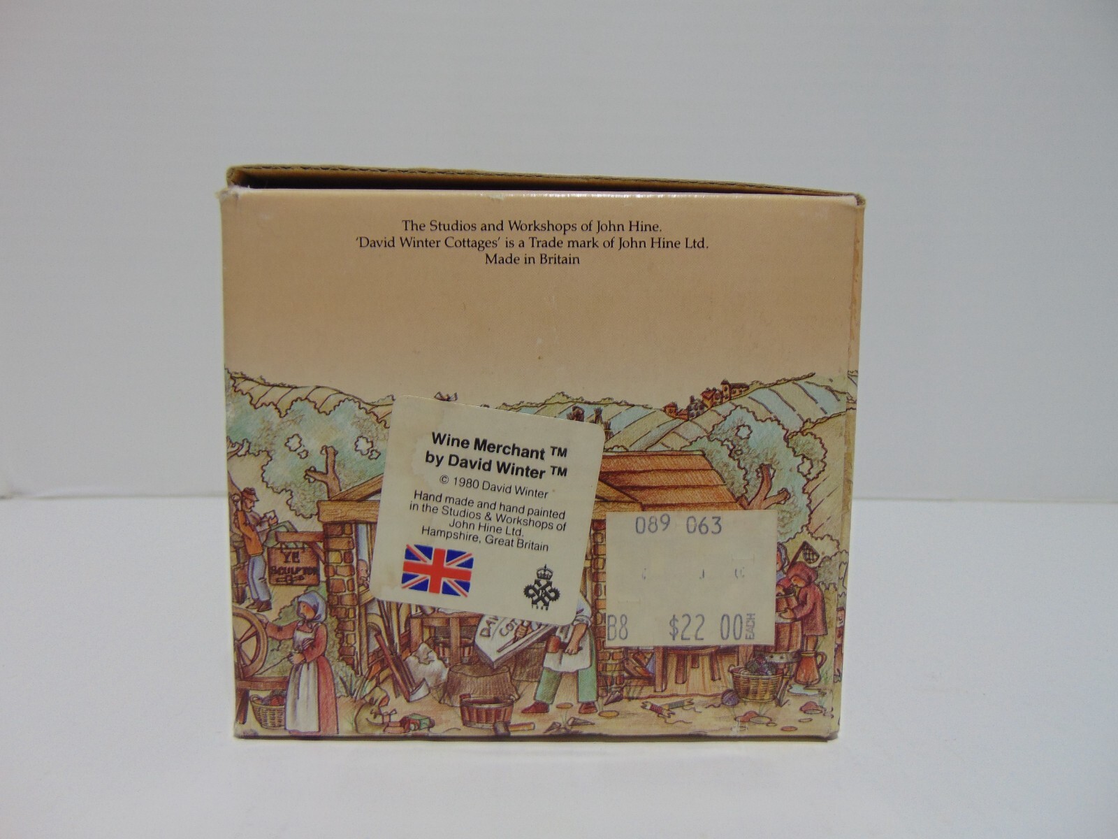 David Winter Cottages Wine Merchant 1980 Box COA John Hine